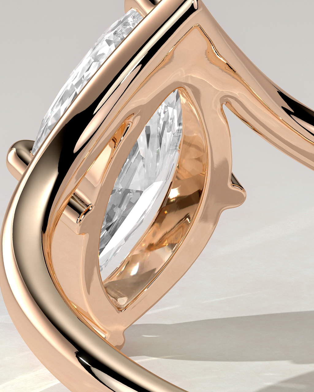 Giselle Solitaire Marquise Ring