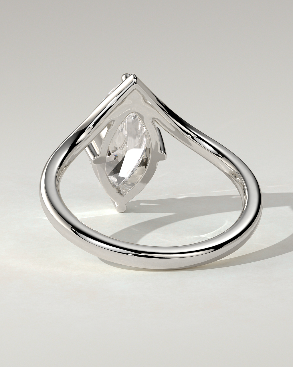 Giselle Solitaire Marquise Ring
