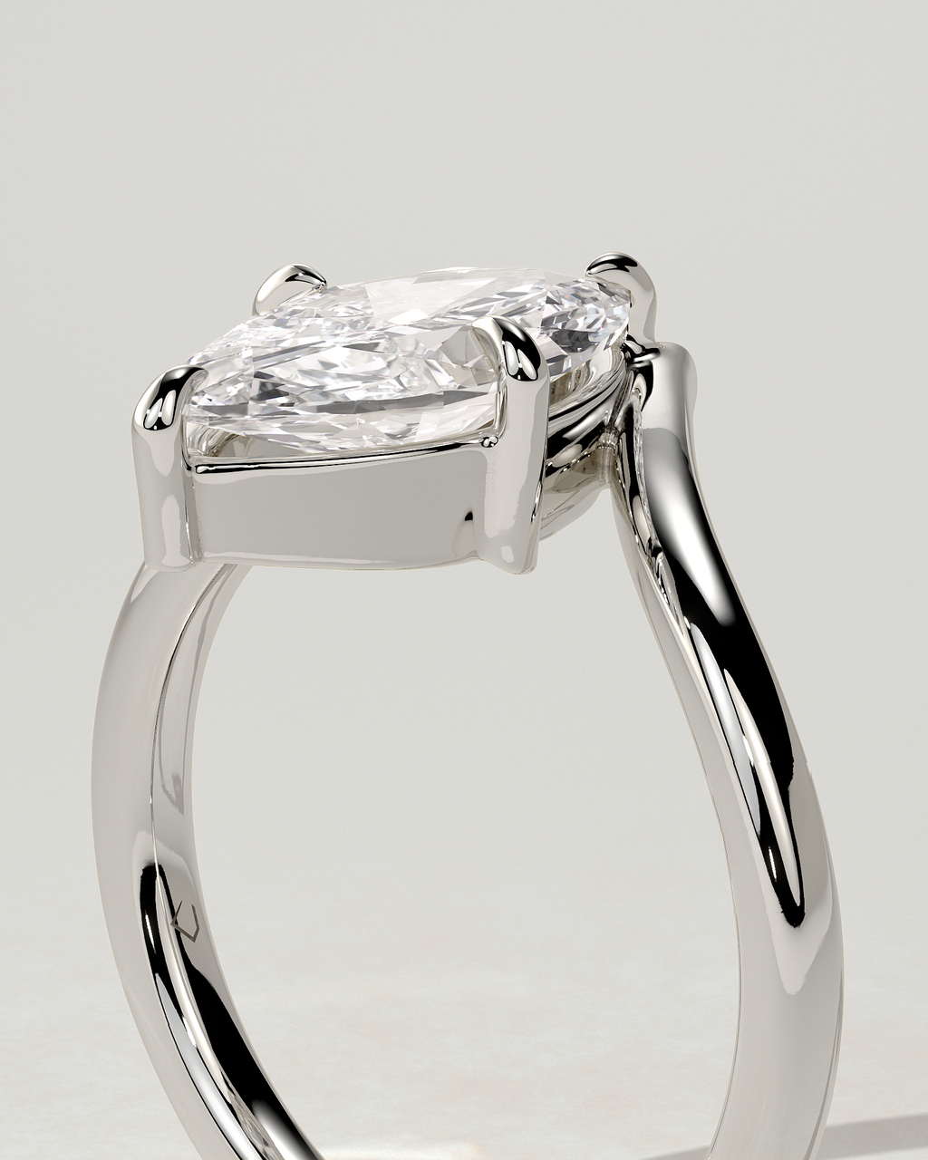 Giselle Solitaire Marquise Ring