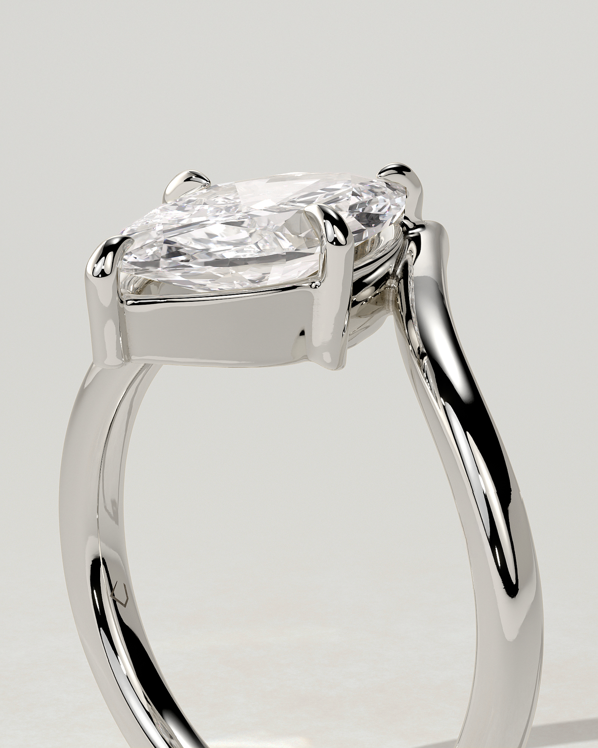 Giselle Solitaire Marquise Ring
