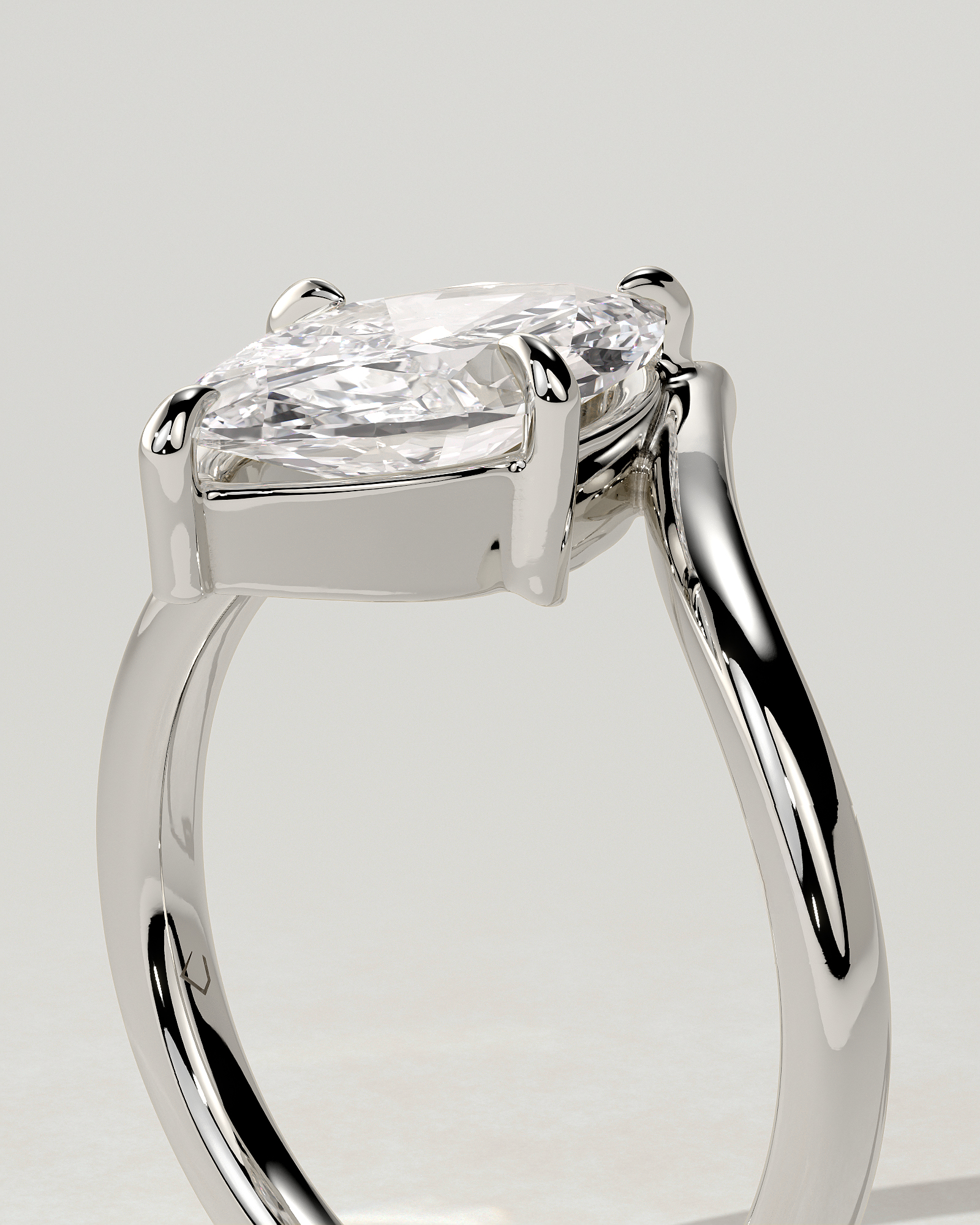 Giselle Solitaire Marquise Ring