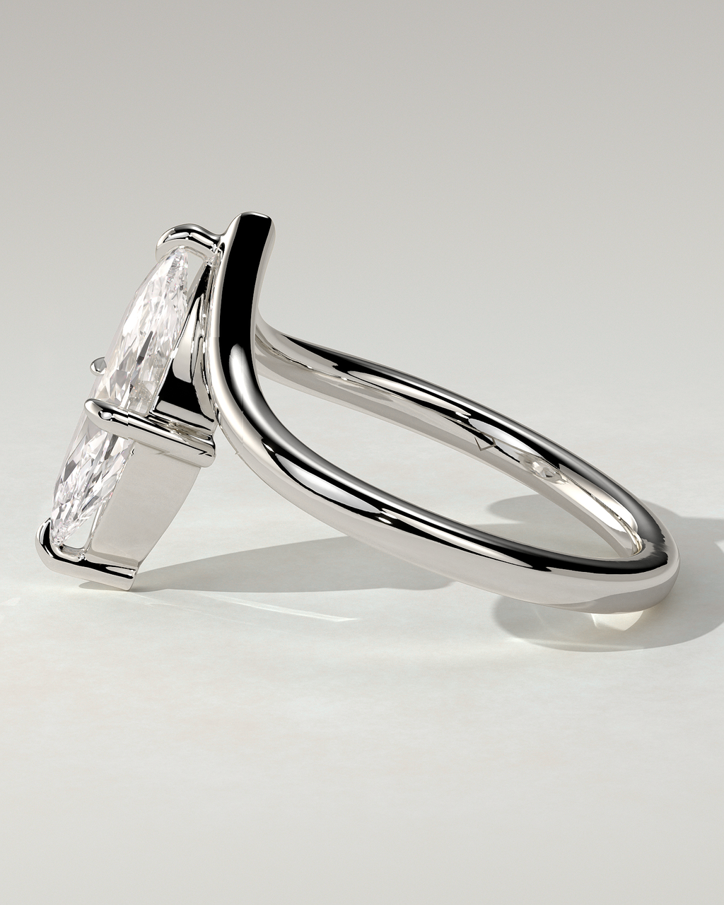 Giselle Solitaire Marquise Ring