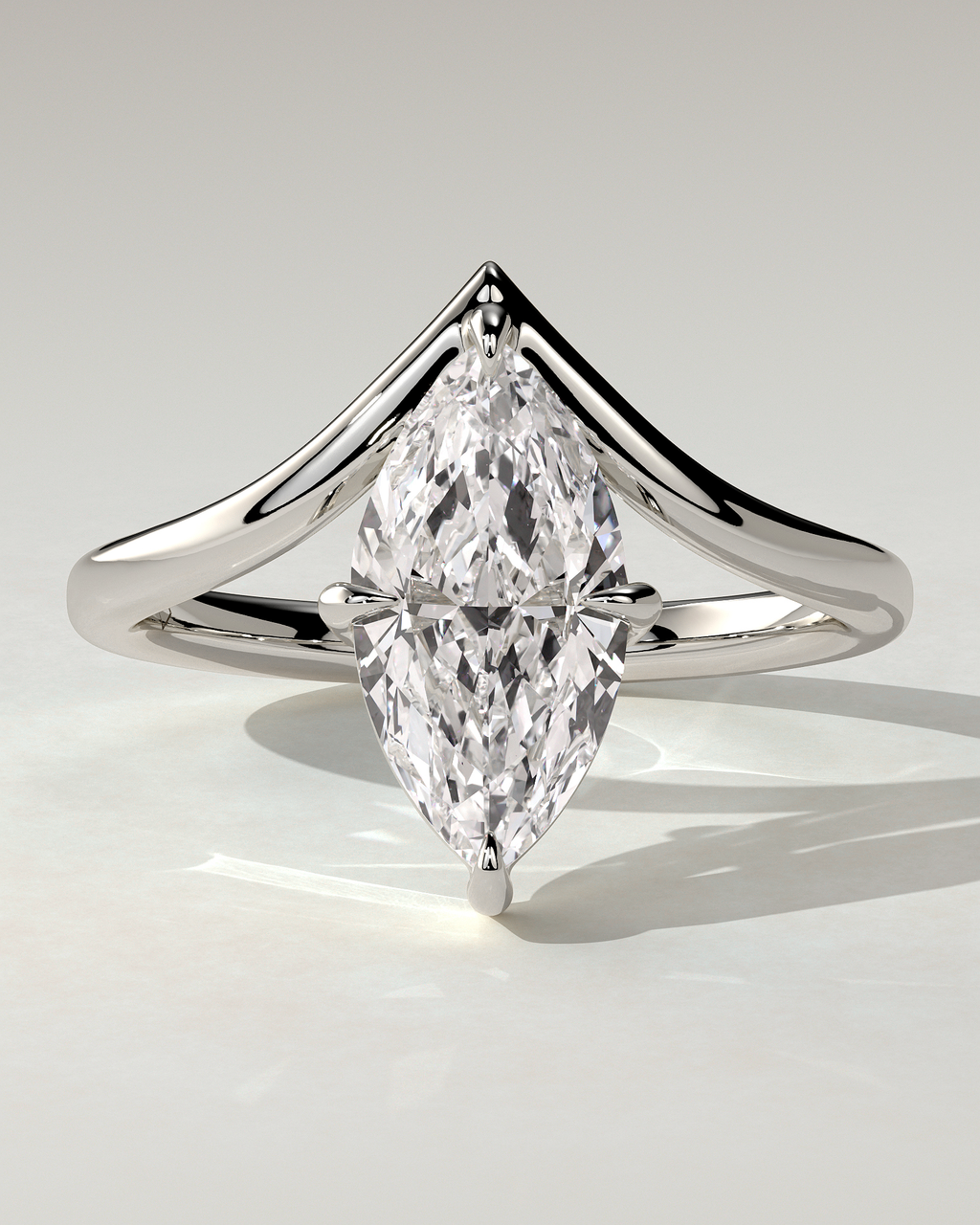 Giselle Solitaire Marquise Ring