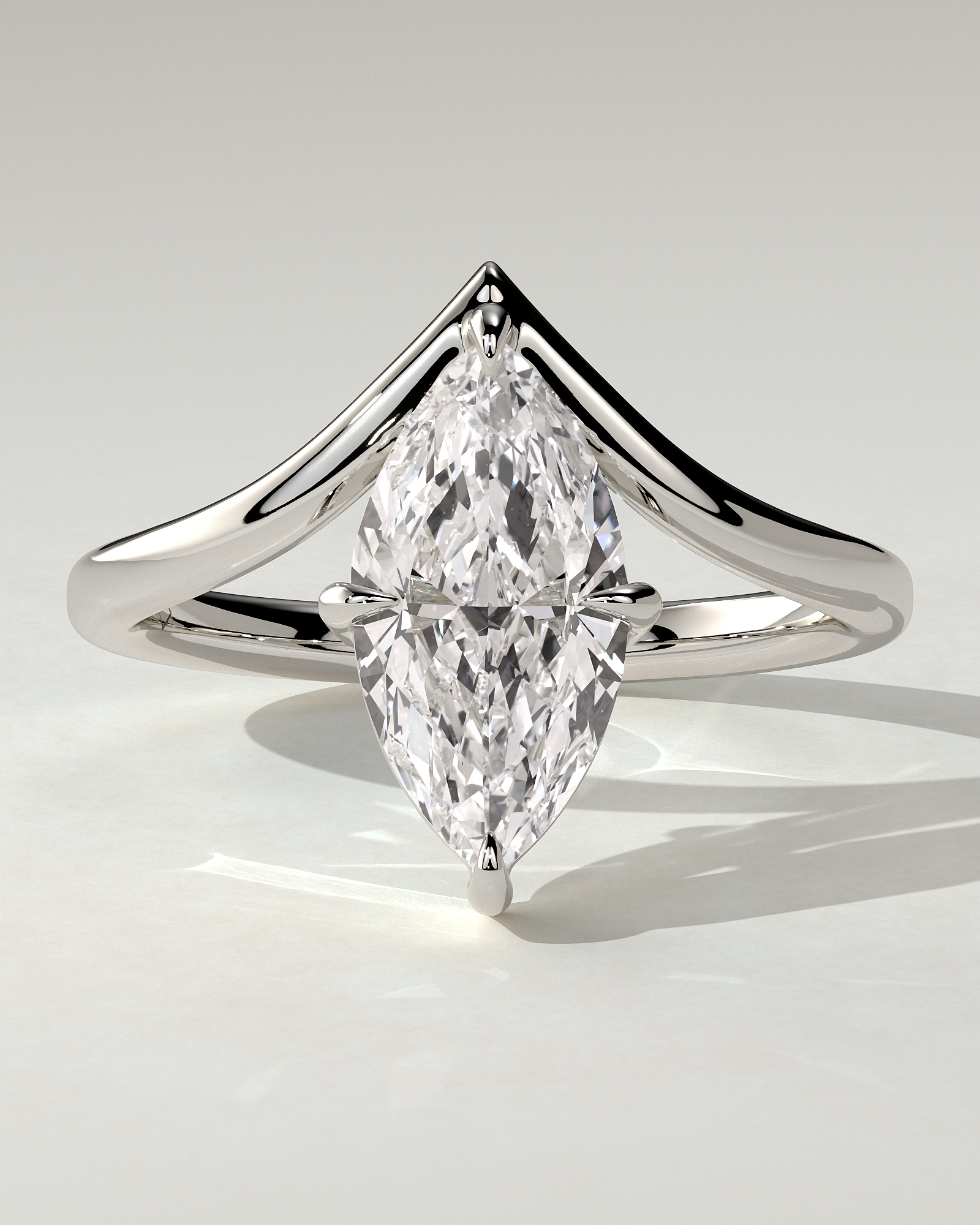 Giselle Solitaire Marquise Ring