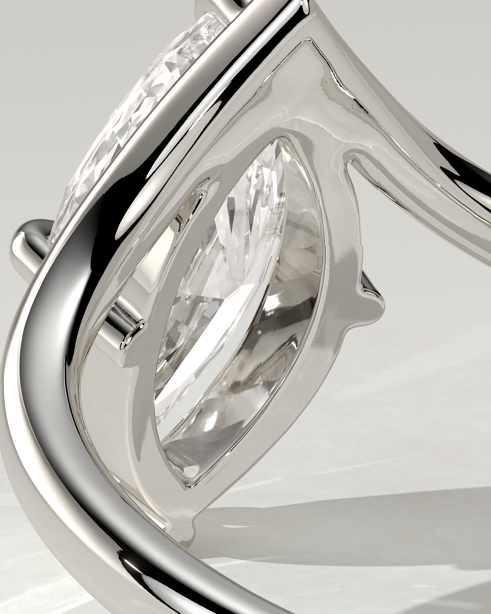 Giselle Solitaire Marquise Ring