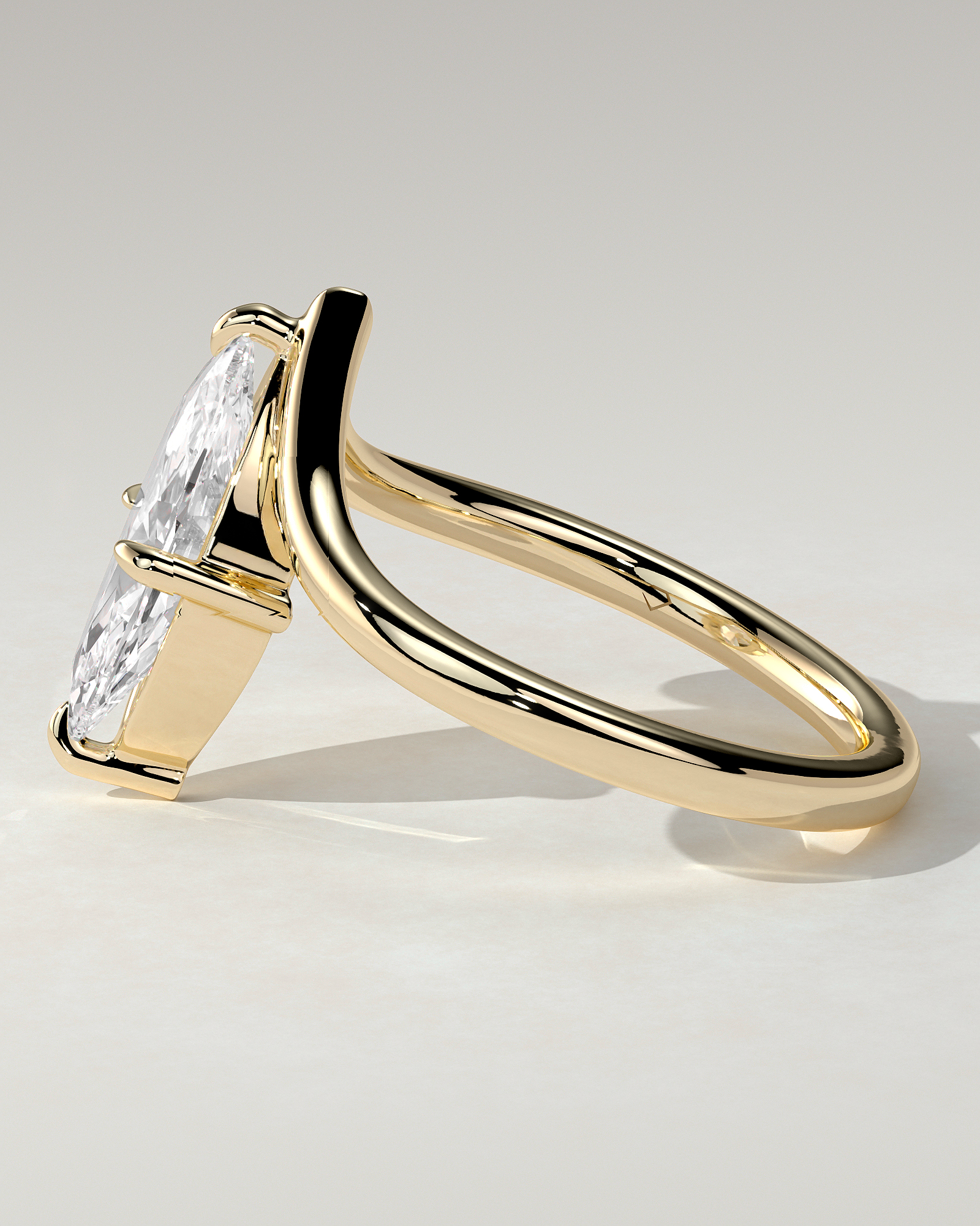 Giselle Solitaire Marquise Ring
