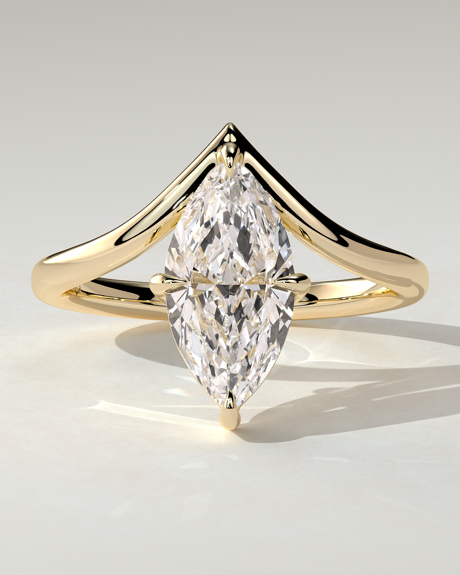 Giselle Solitaire Marquise Ring