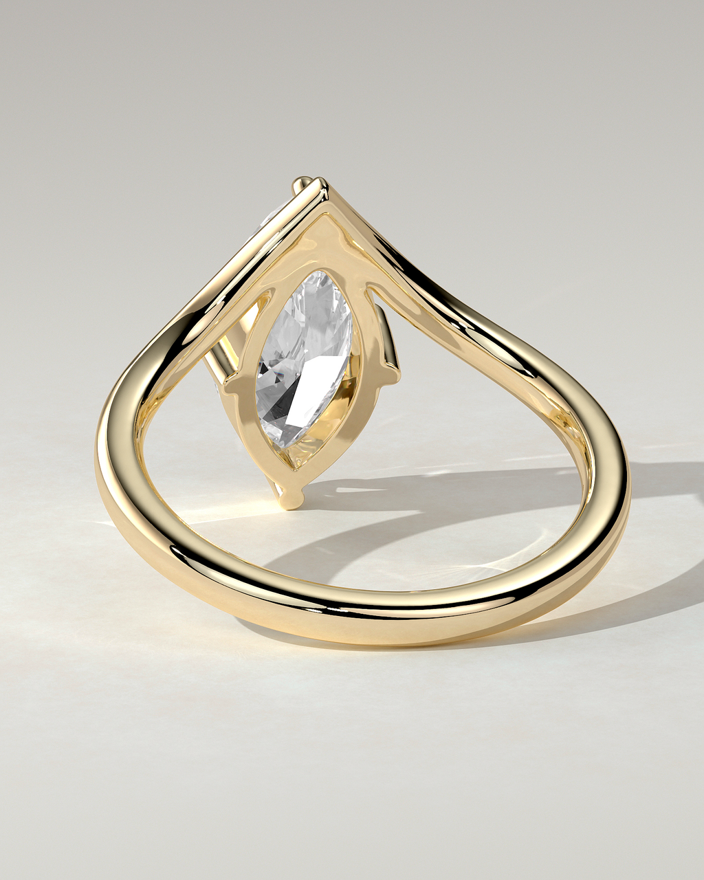 Giselle Solitaire Marquise Ring
