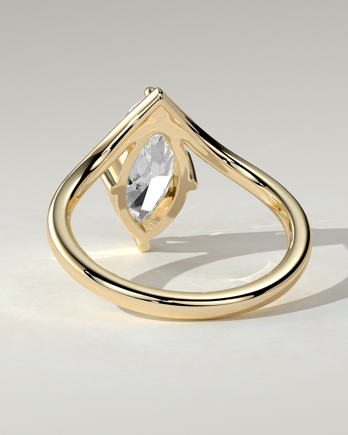 Giselle Solitaire Marquise Ring