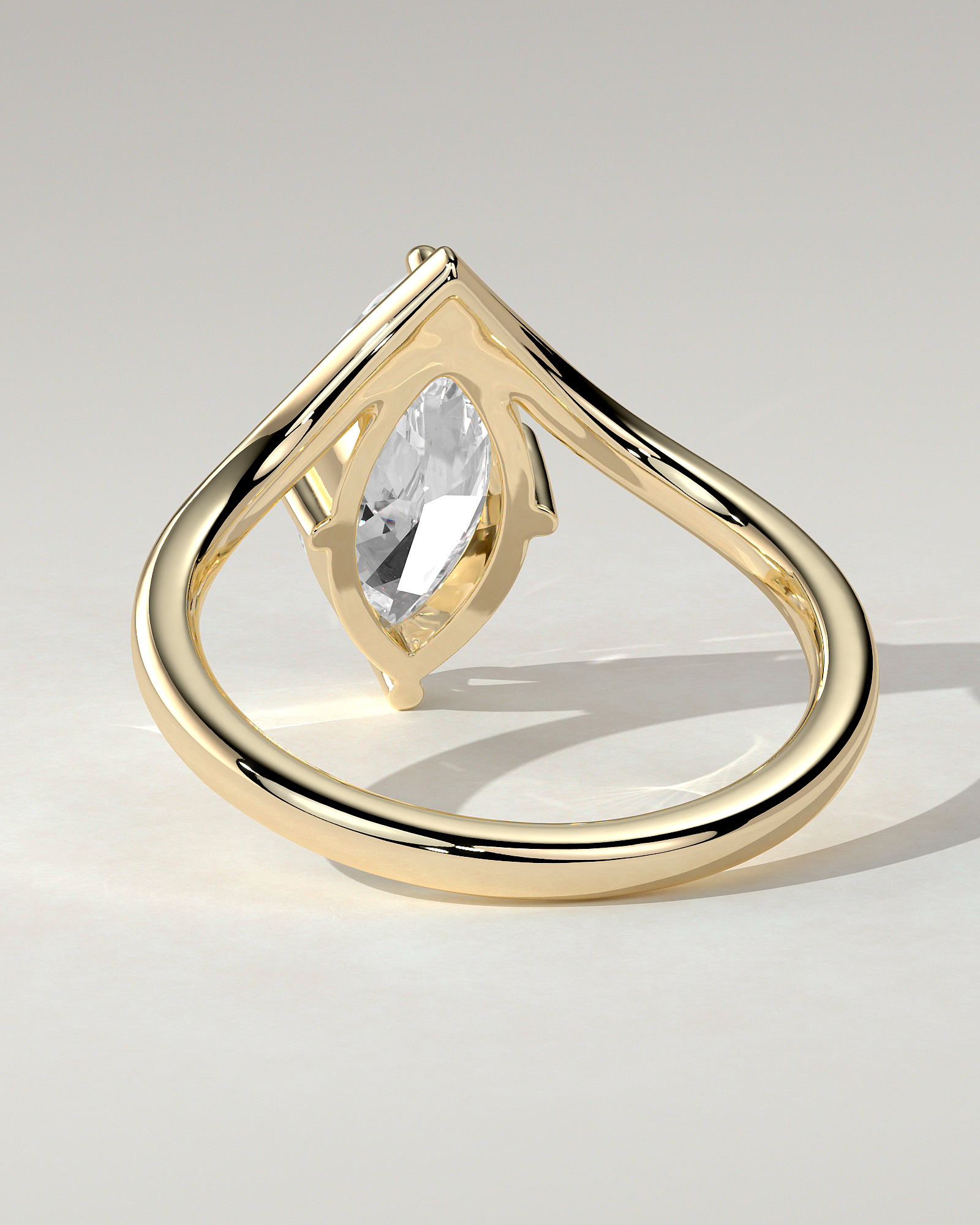 Giselle Solitaire Marquise Ring