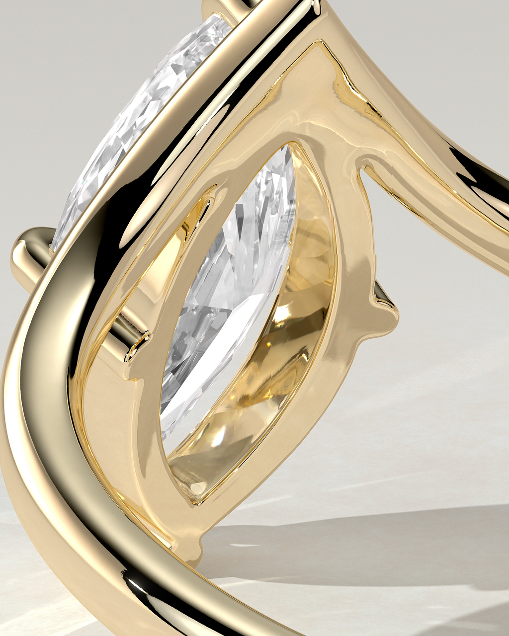 Giselle Solitaire Marquise Ring