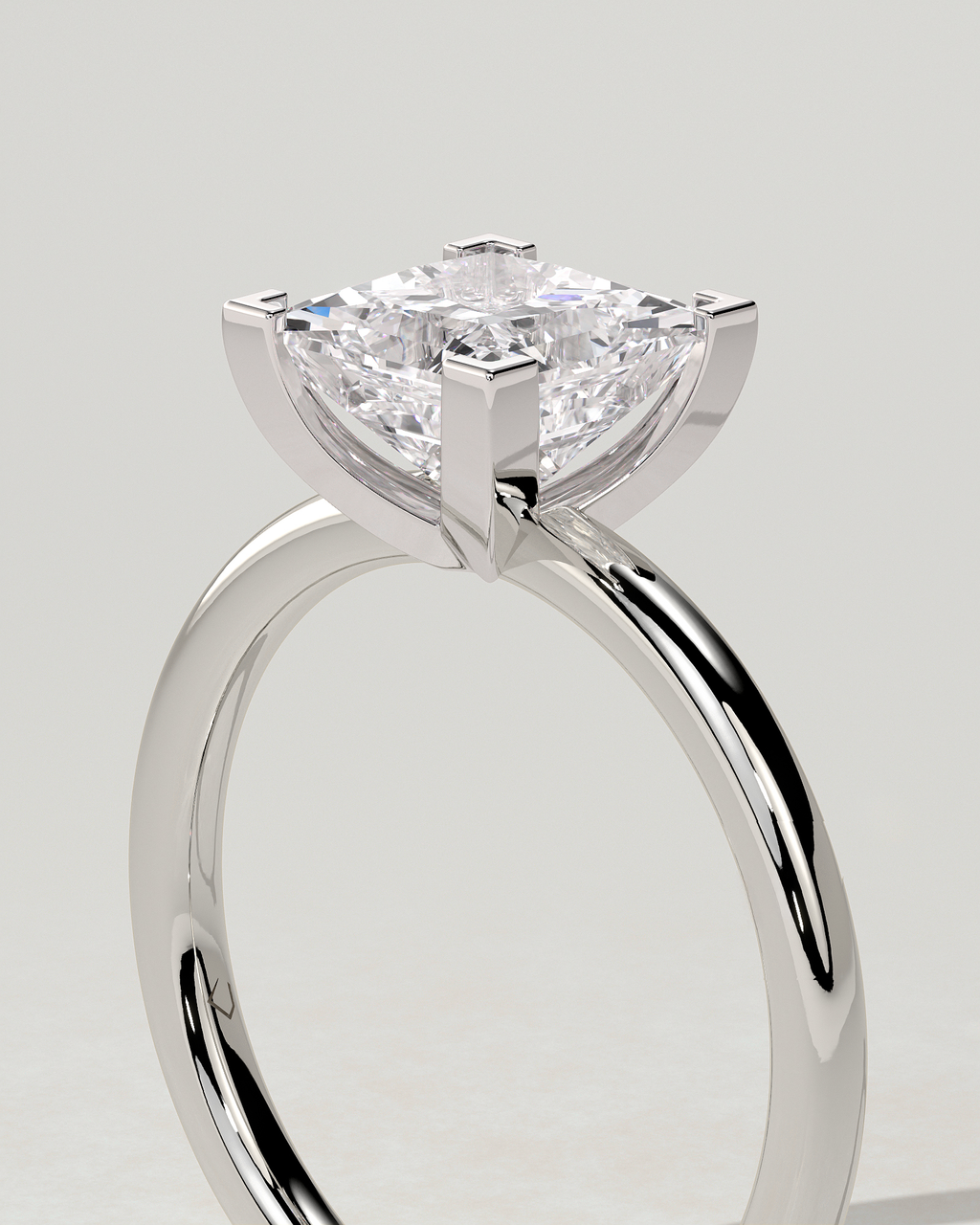 Glinda Solitaire Princess Ring