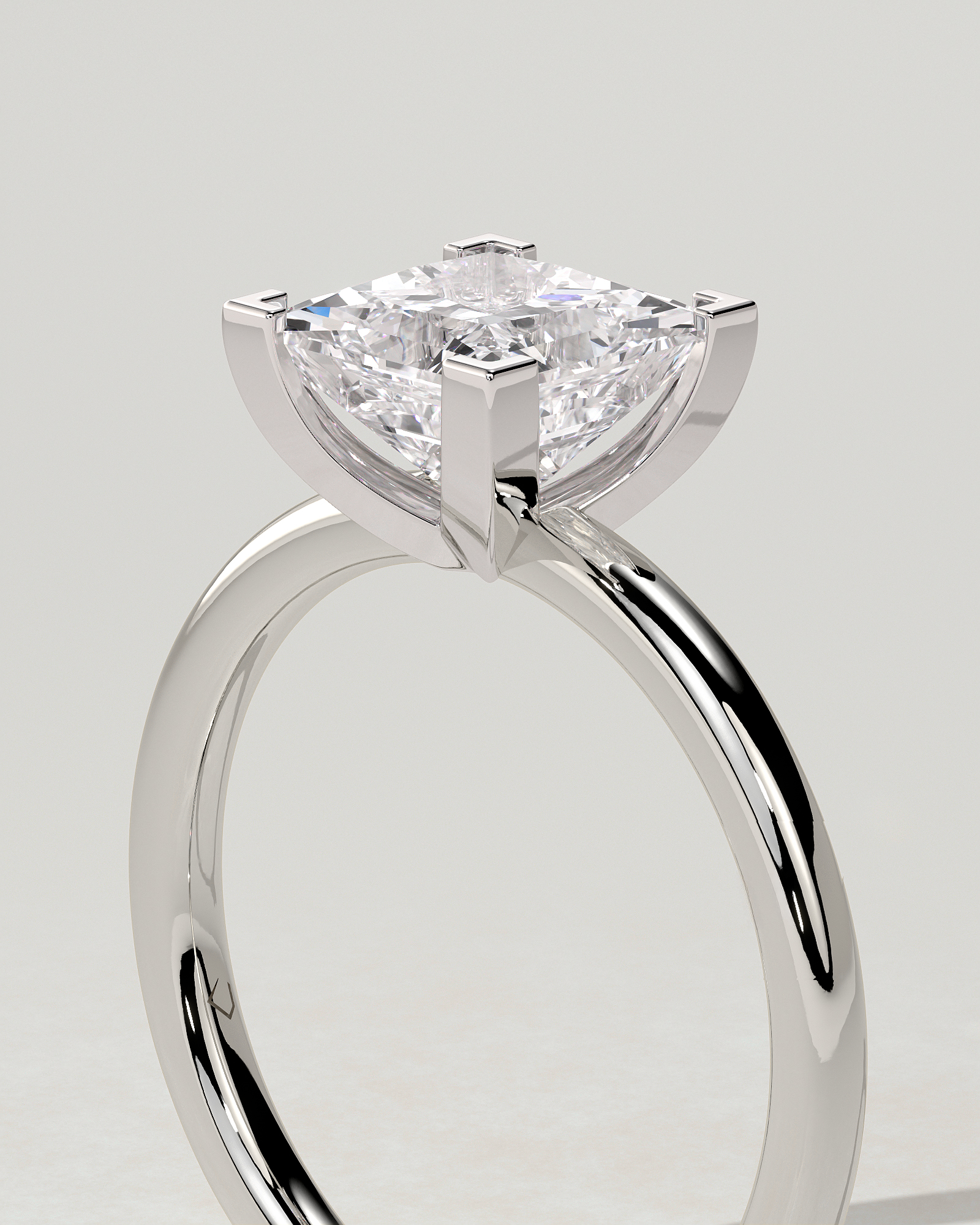 Glinda Solitaire Princess Ring