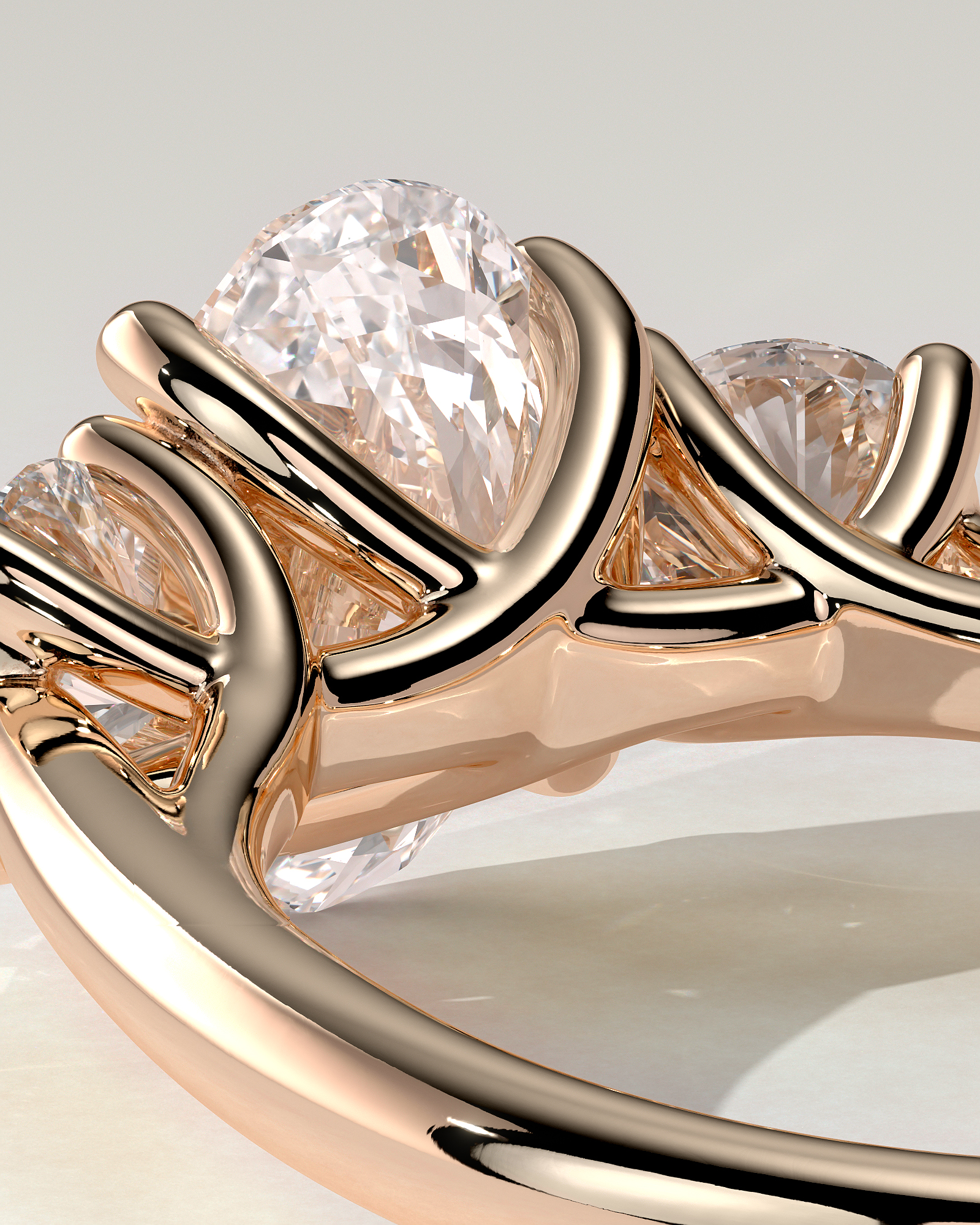 Grace Trilogy Oval Ring