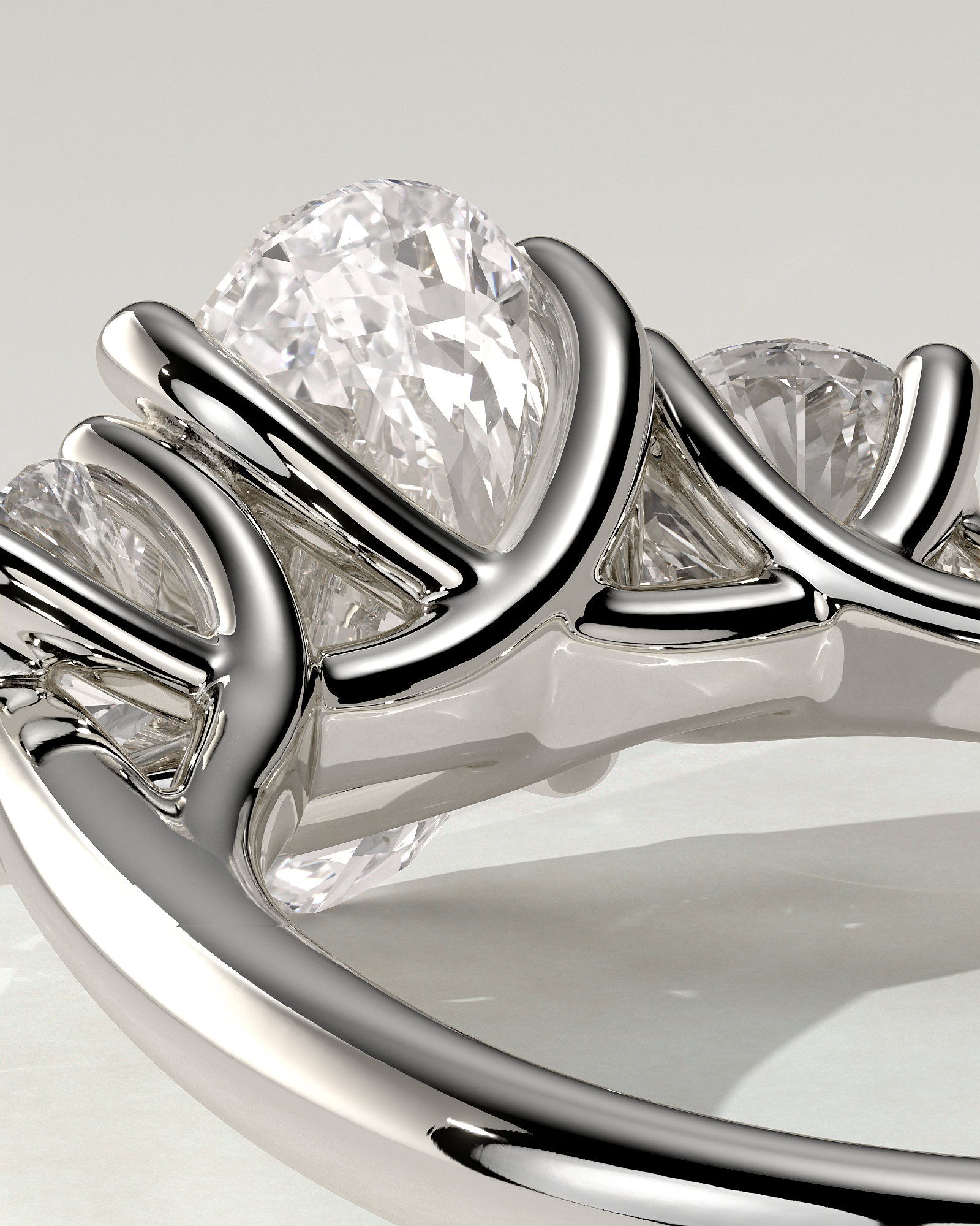 Grace Trilogy Oval Ring
