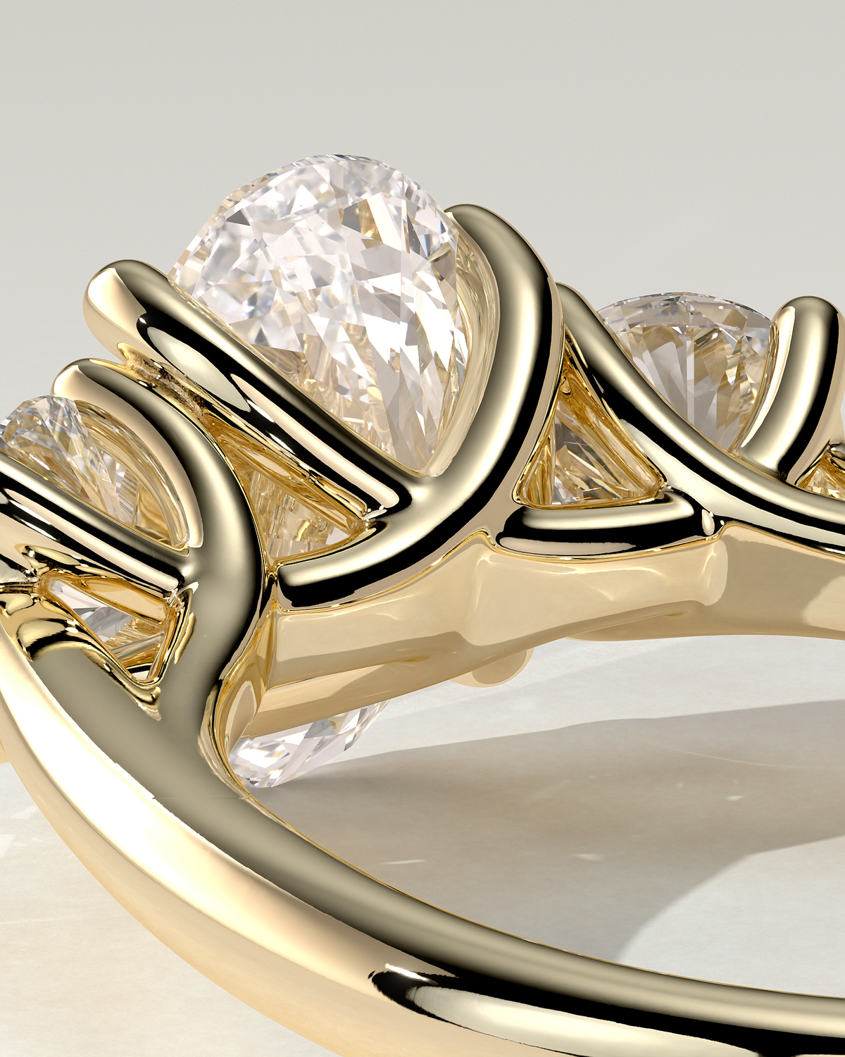 Grace Trilogy Oval Ring