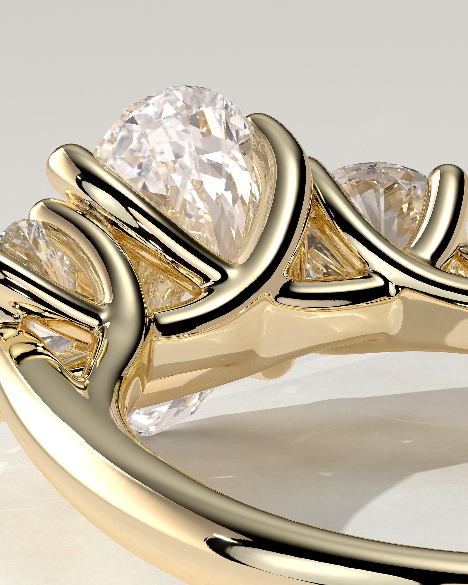Grace Trilogy Oval Ring
