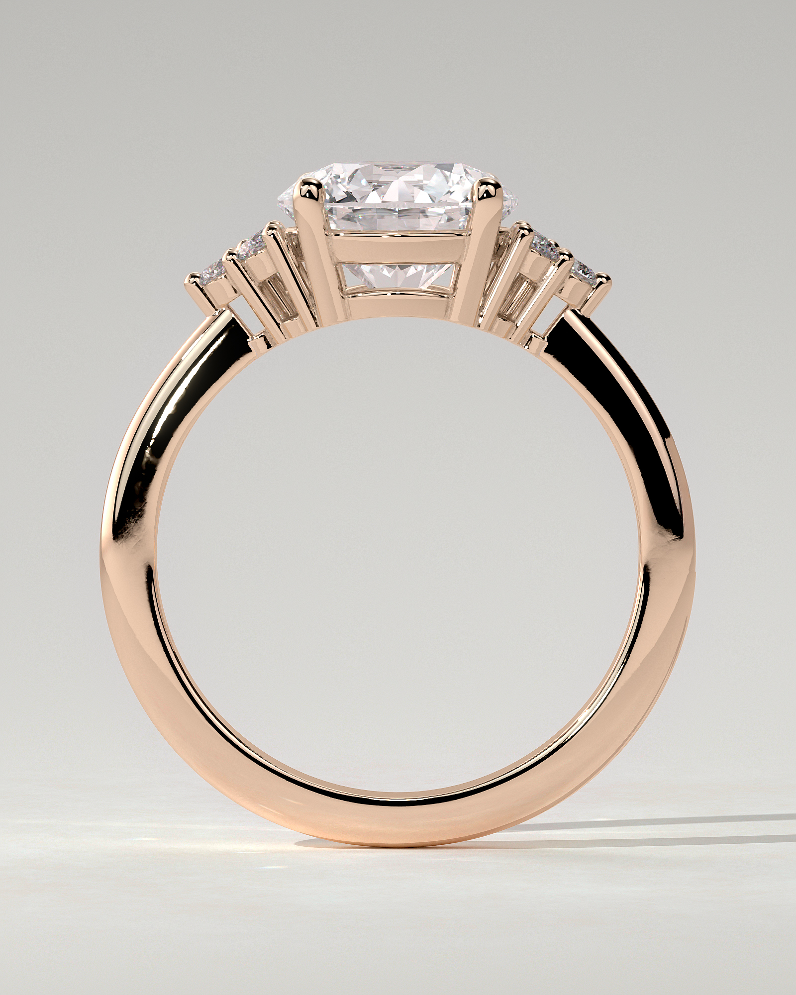 Greta Solitaire Round Ring