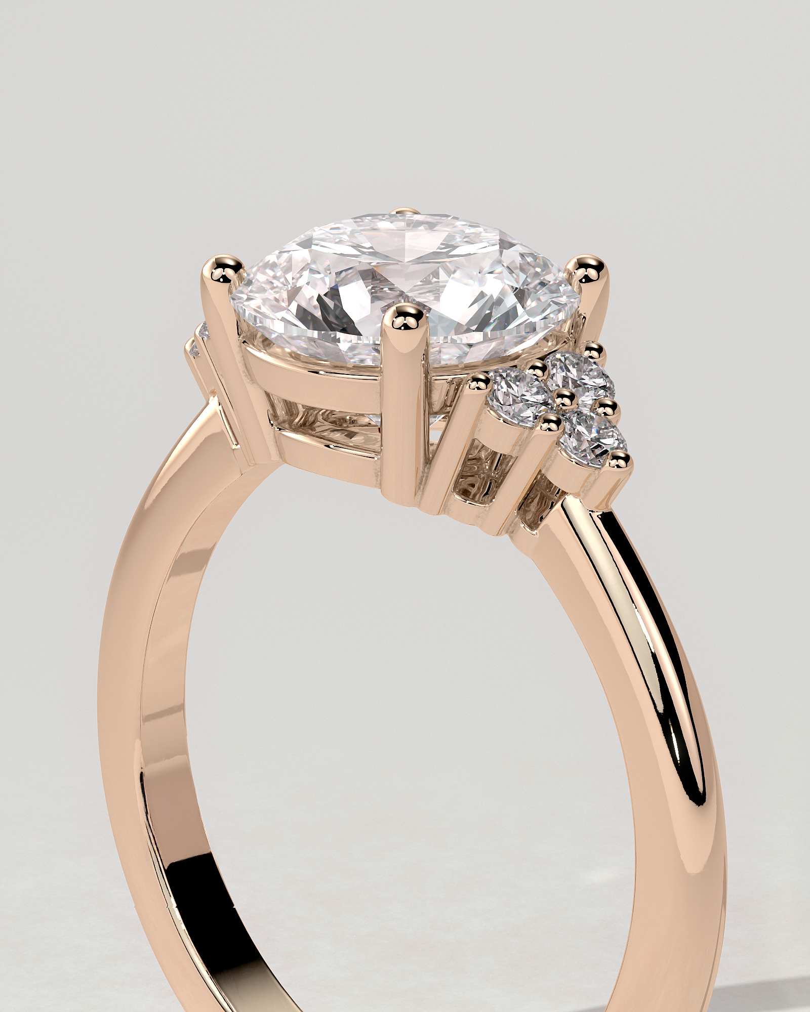 Greta Solitaire Round Ring