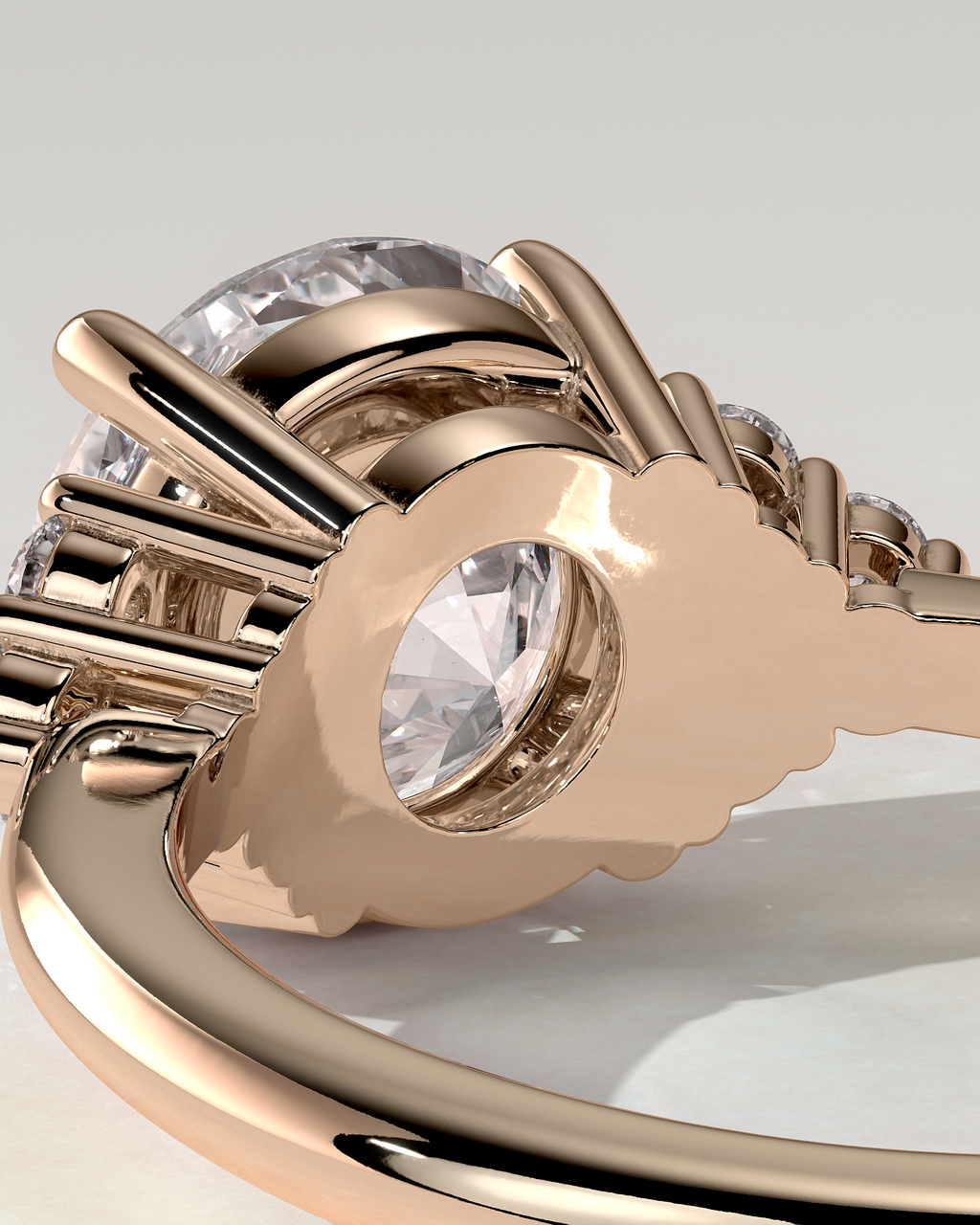 Greta Solitaire Round Ring