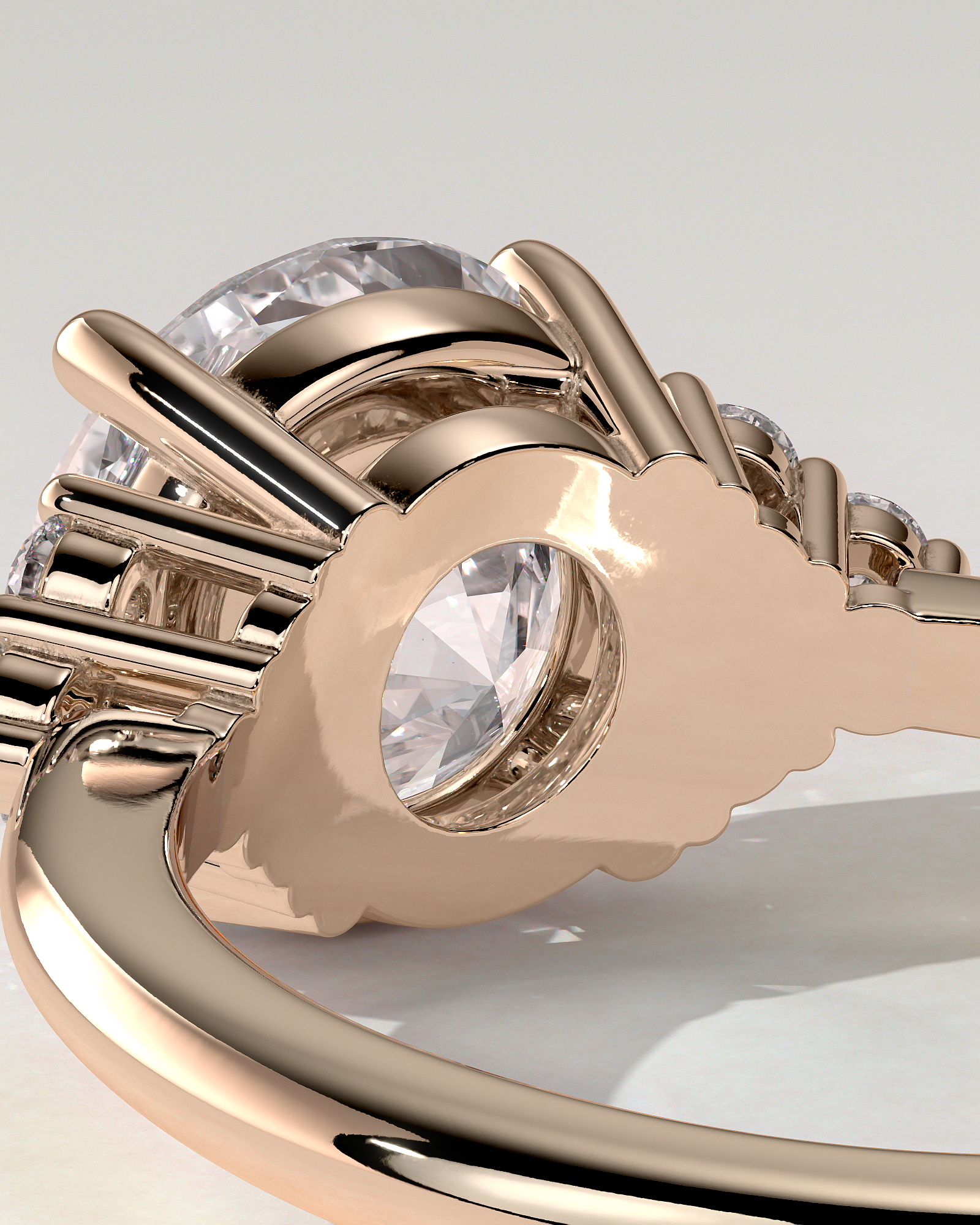 Greta Solitaire Round Ring
