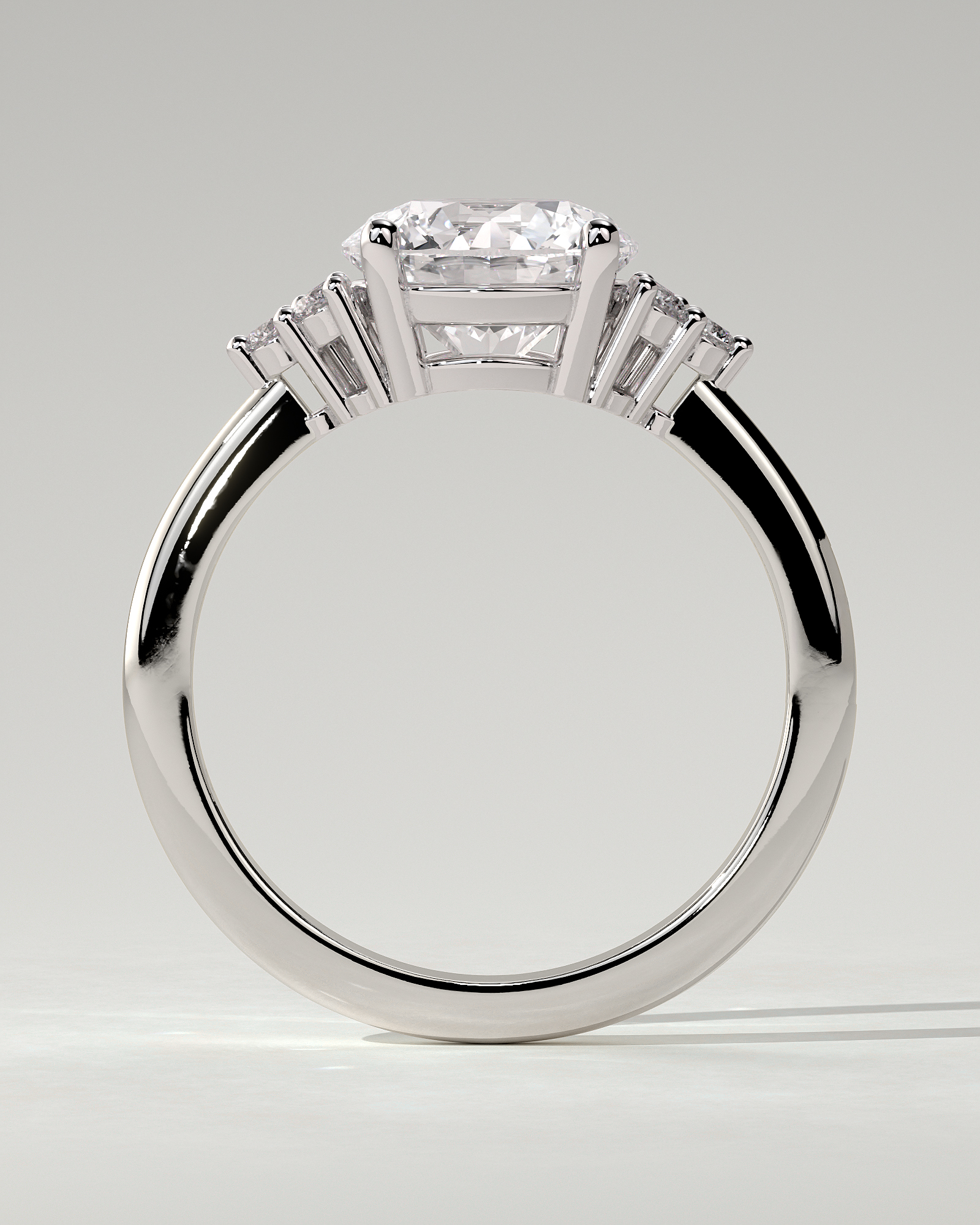 Greta Solitaire Round Ring