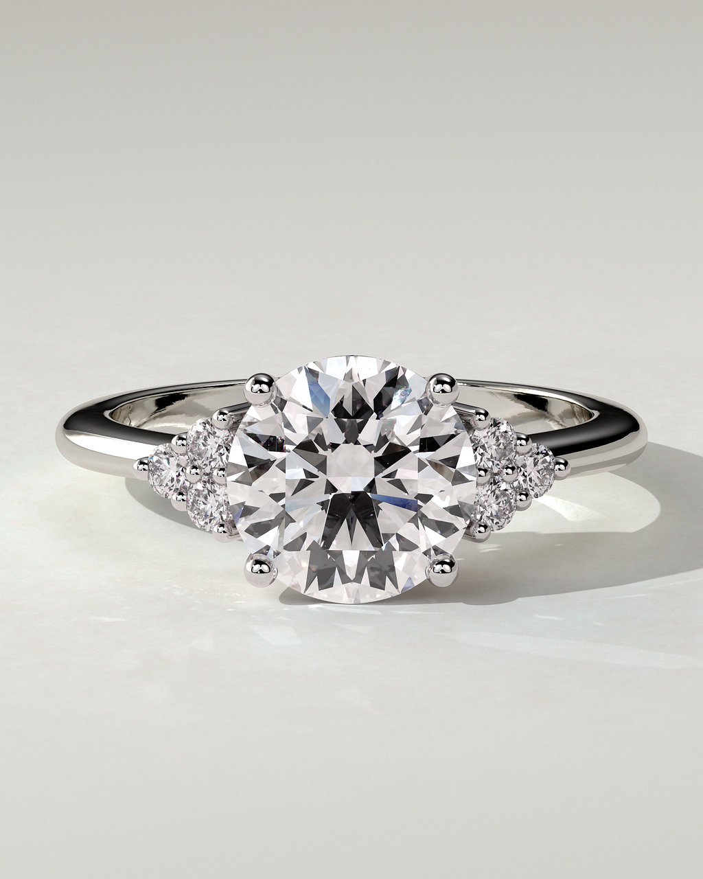 Greta Solitaire Round Ring