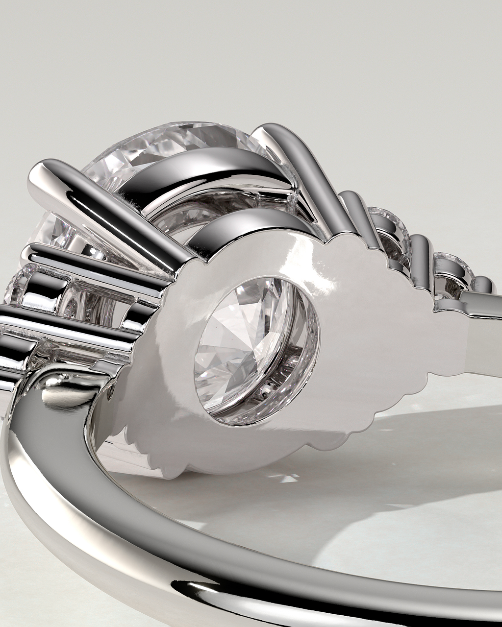Greta Solitaire Round Ring
