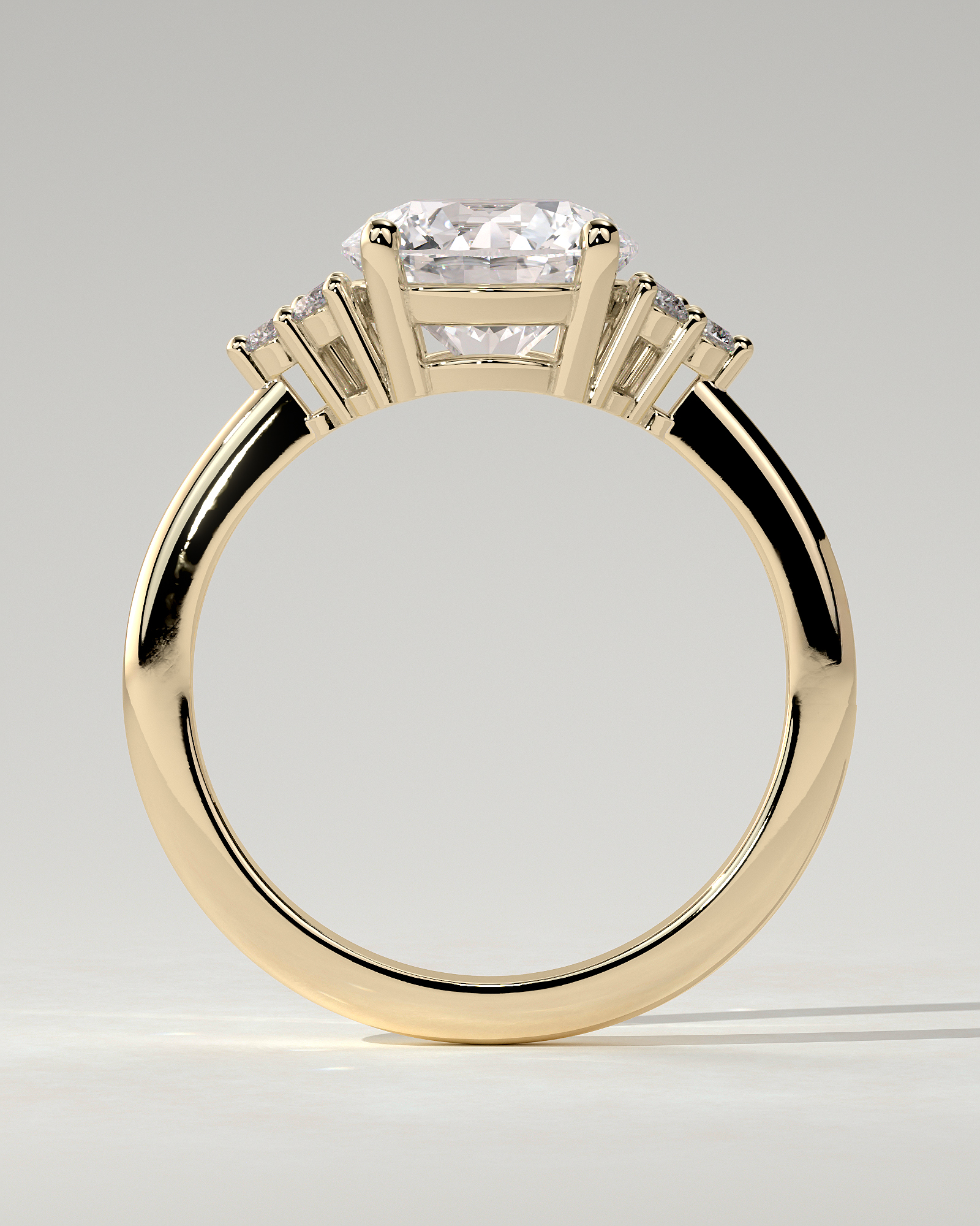 Greta Solitaire Round Ring