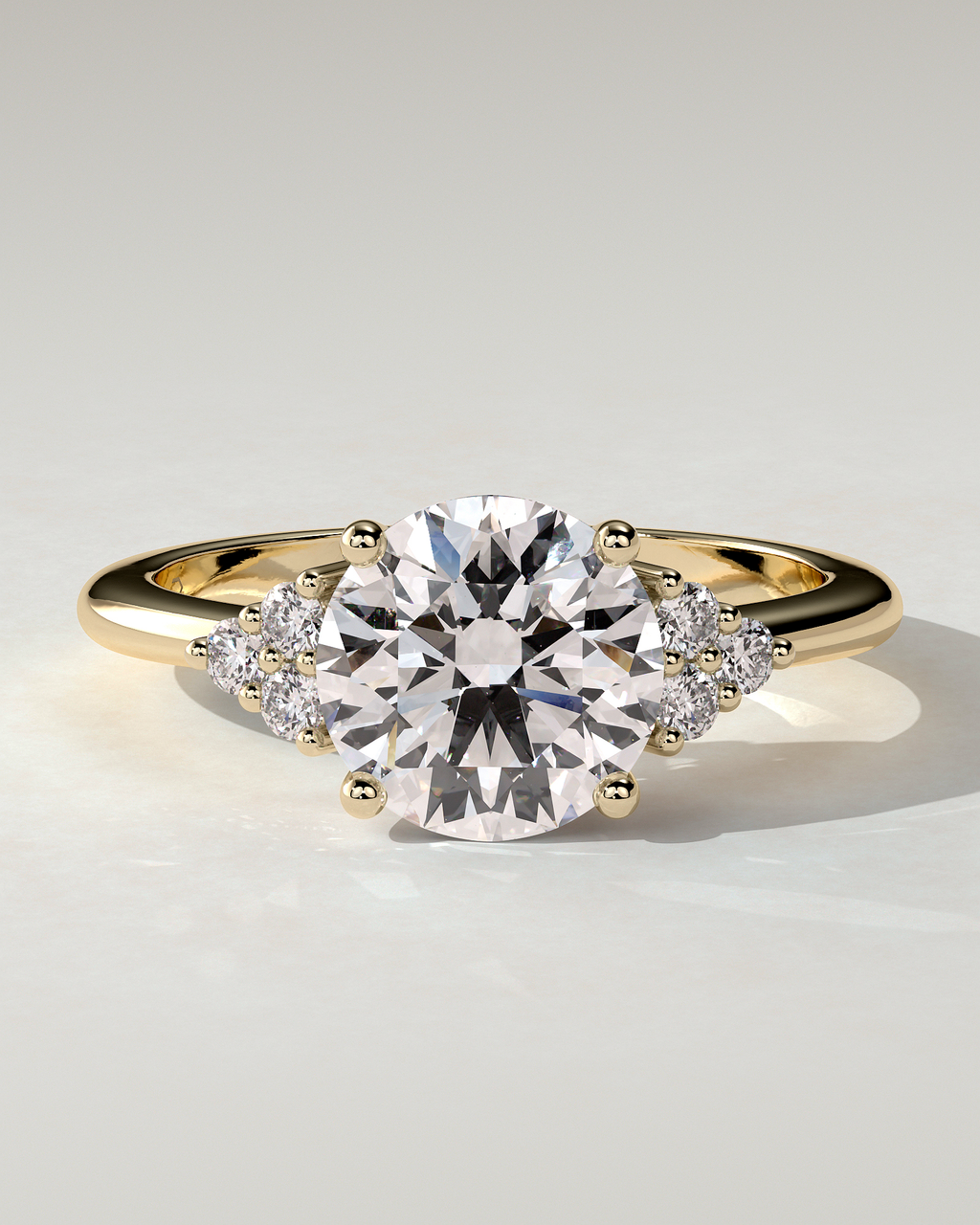 Greta Solitaire Round Ring