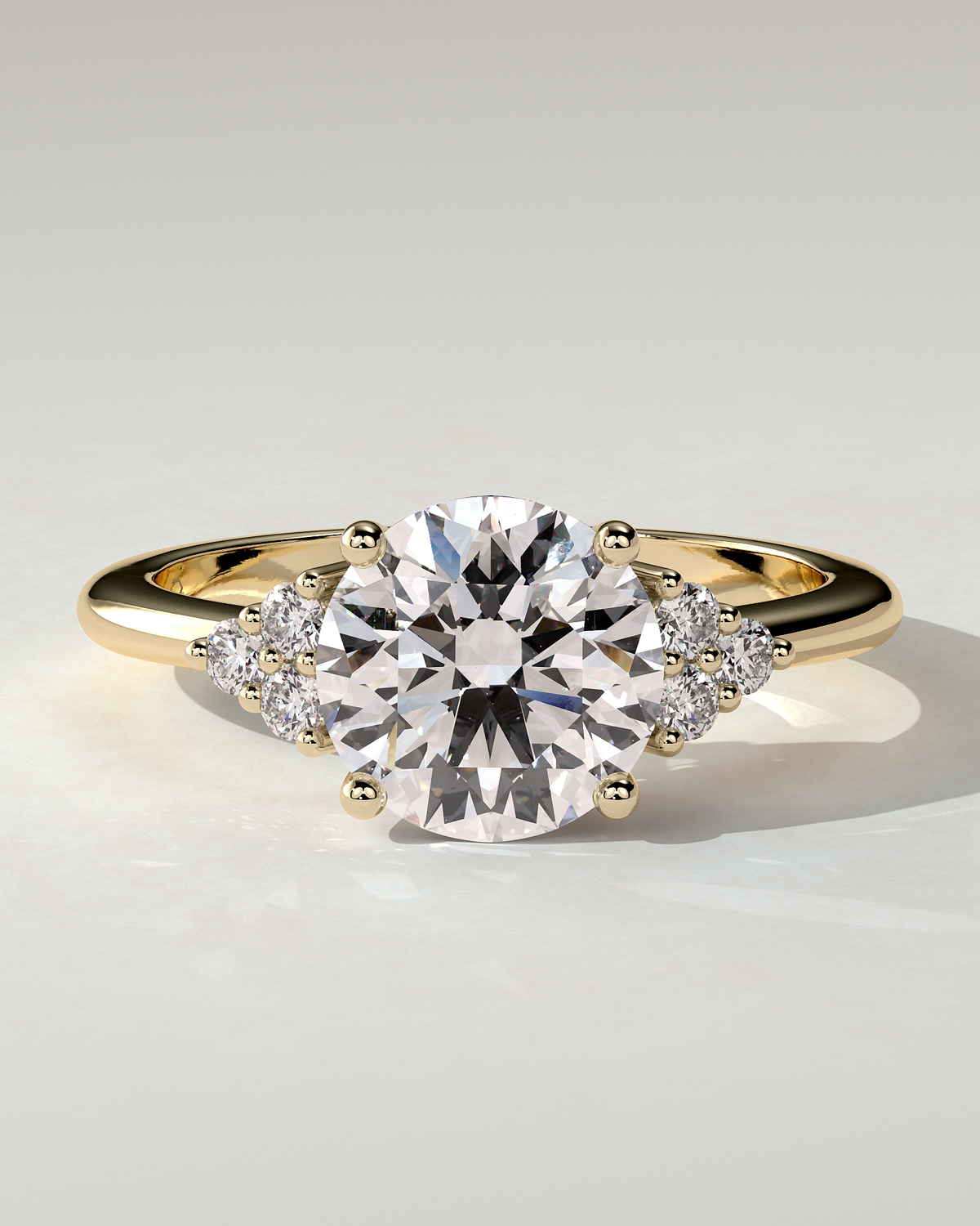 Greta Solitaire Round Ring