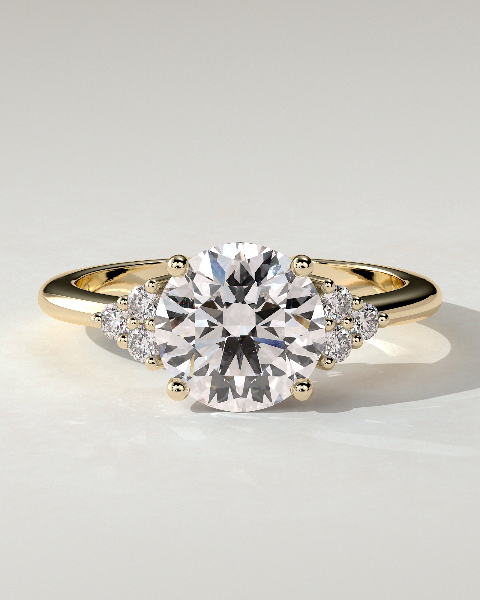 Greta Solitaire Round Ring