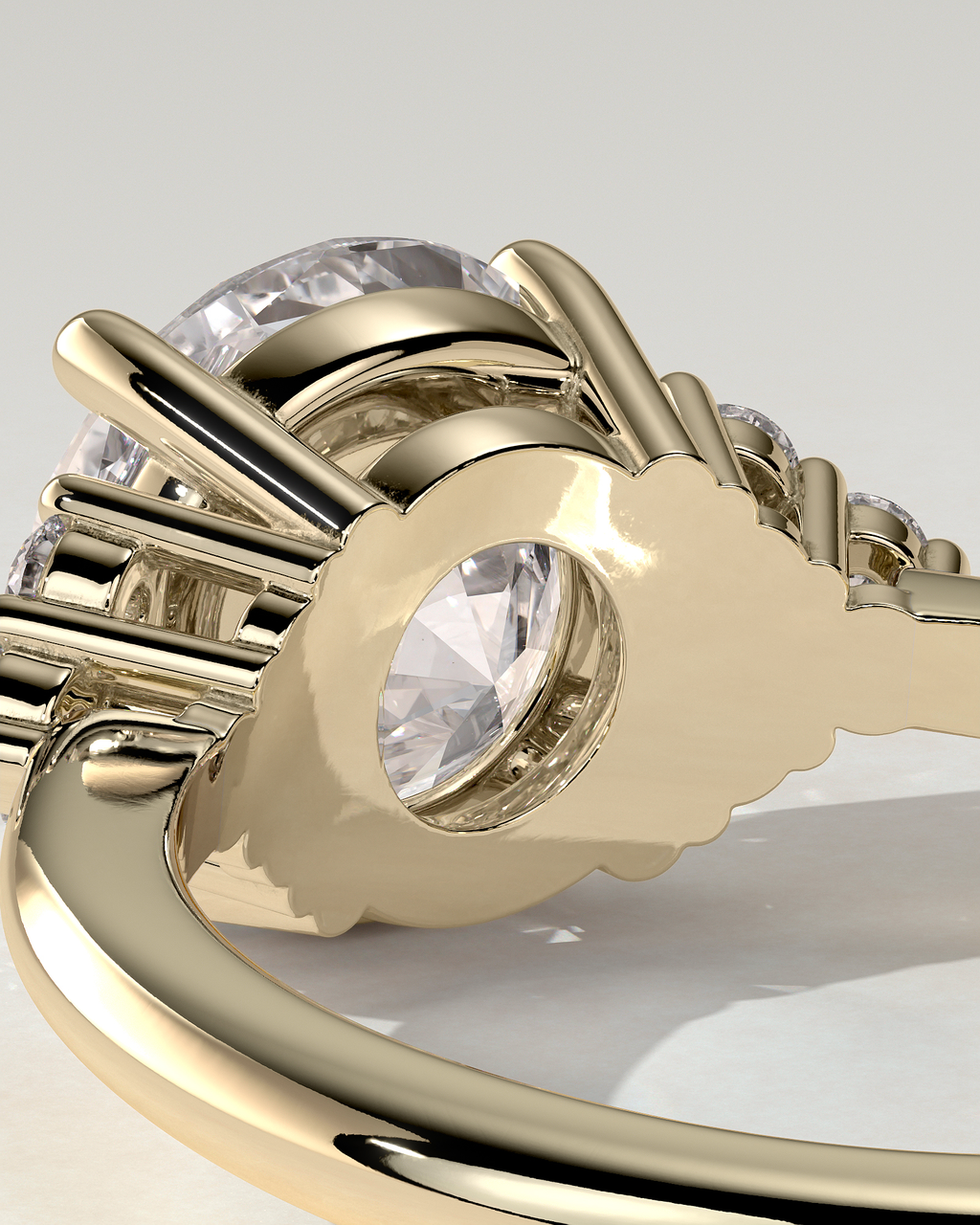 Greta Solitaire Round Ring