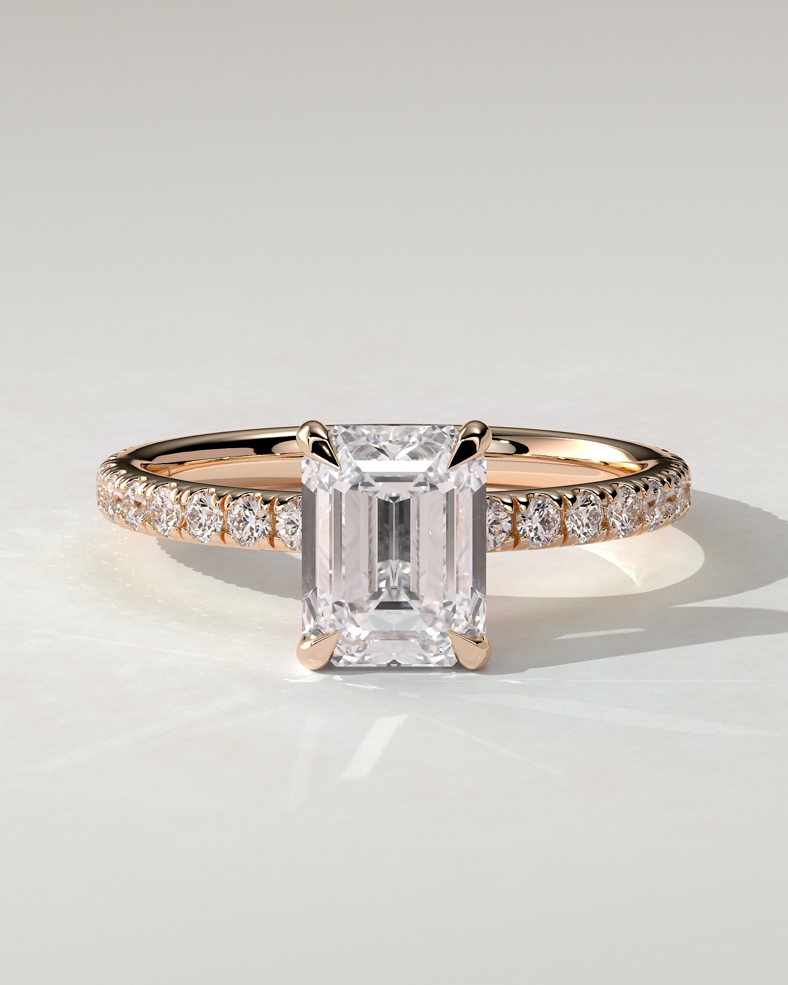 Gwyneth Solitaire Emerald Ring