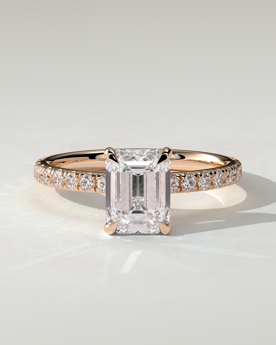 Gwyneth Solitaire Emerald Ring