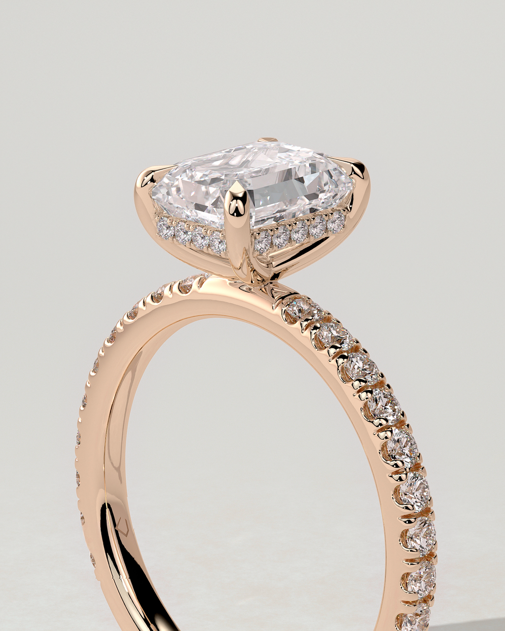 Gwyneth Solitaire Emerald Ring