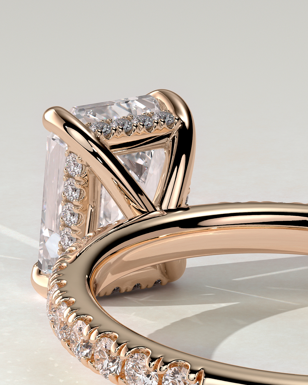 Gwyneth Solitaire Emerald Ring