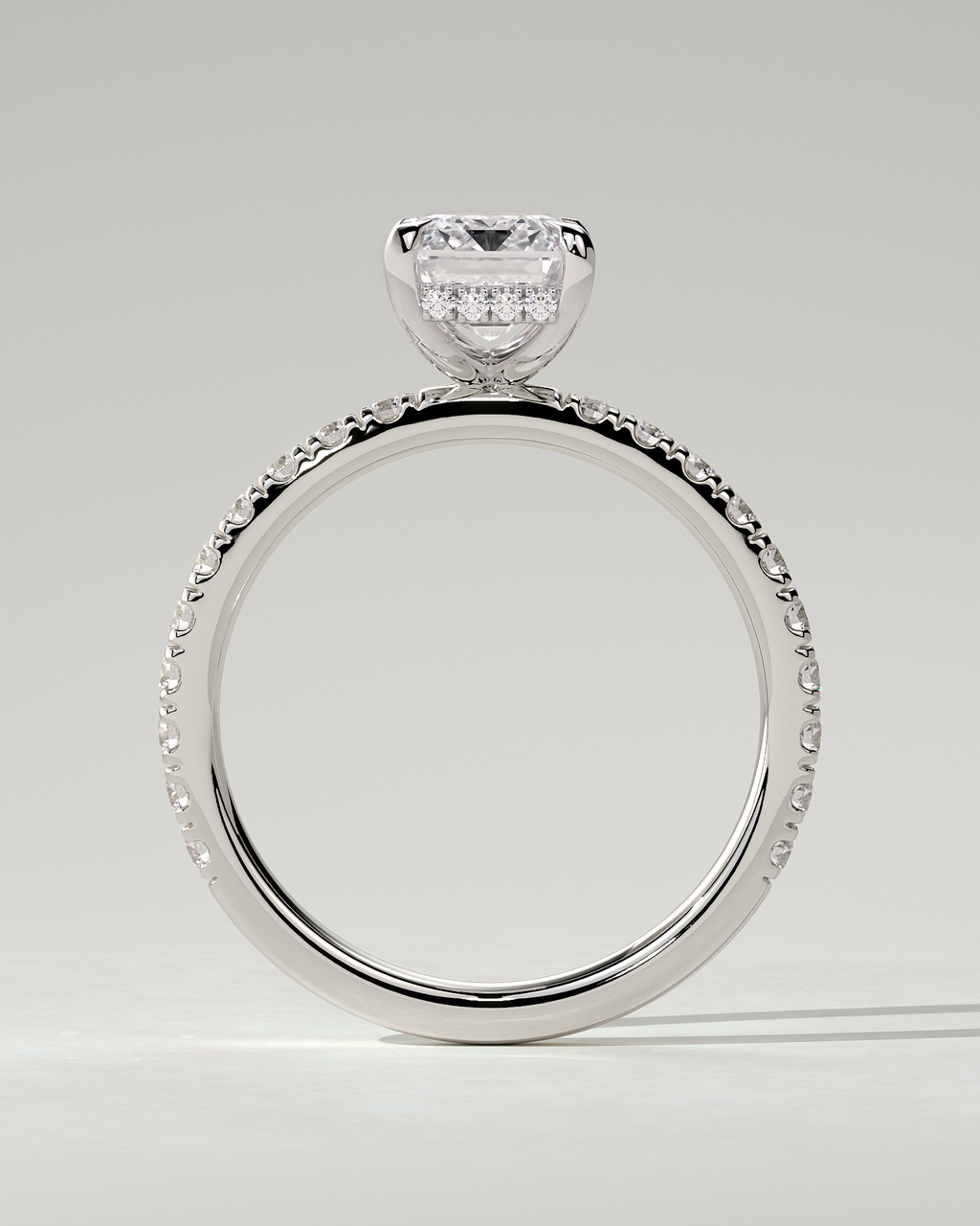 Gwyneth Solitaire Emerald Ring