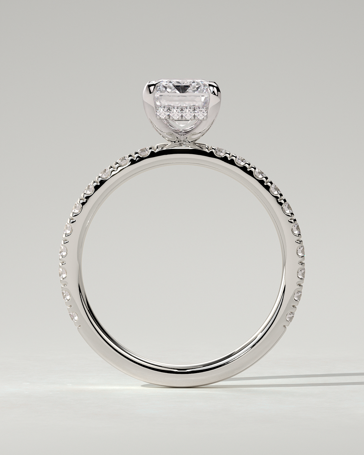 Gwyneth Solitaire Emerald Ring