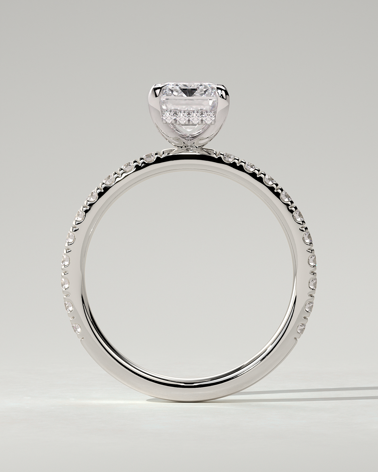 Gwyneth Solitaire Emerald Ring