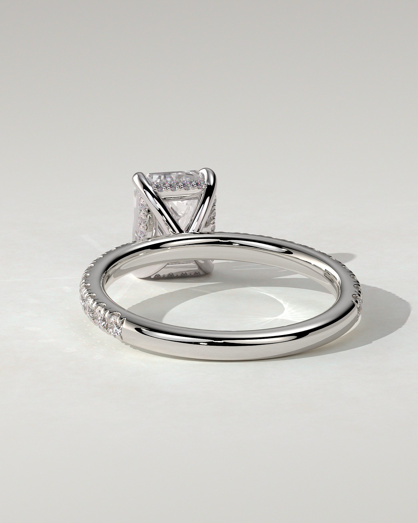 Gwyneth Solitaire Emerald Ring