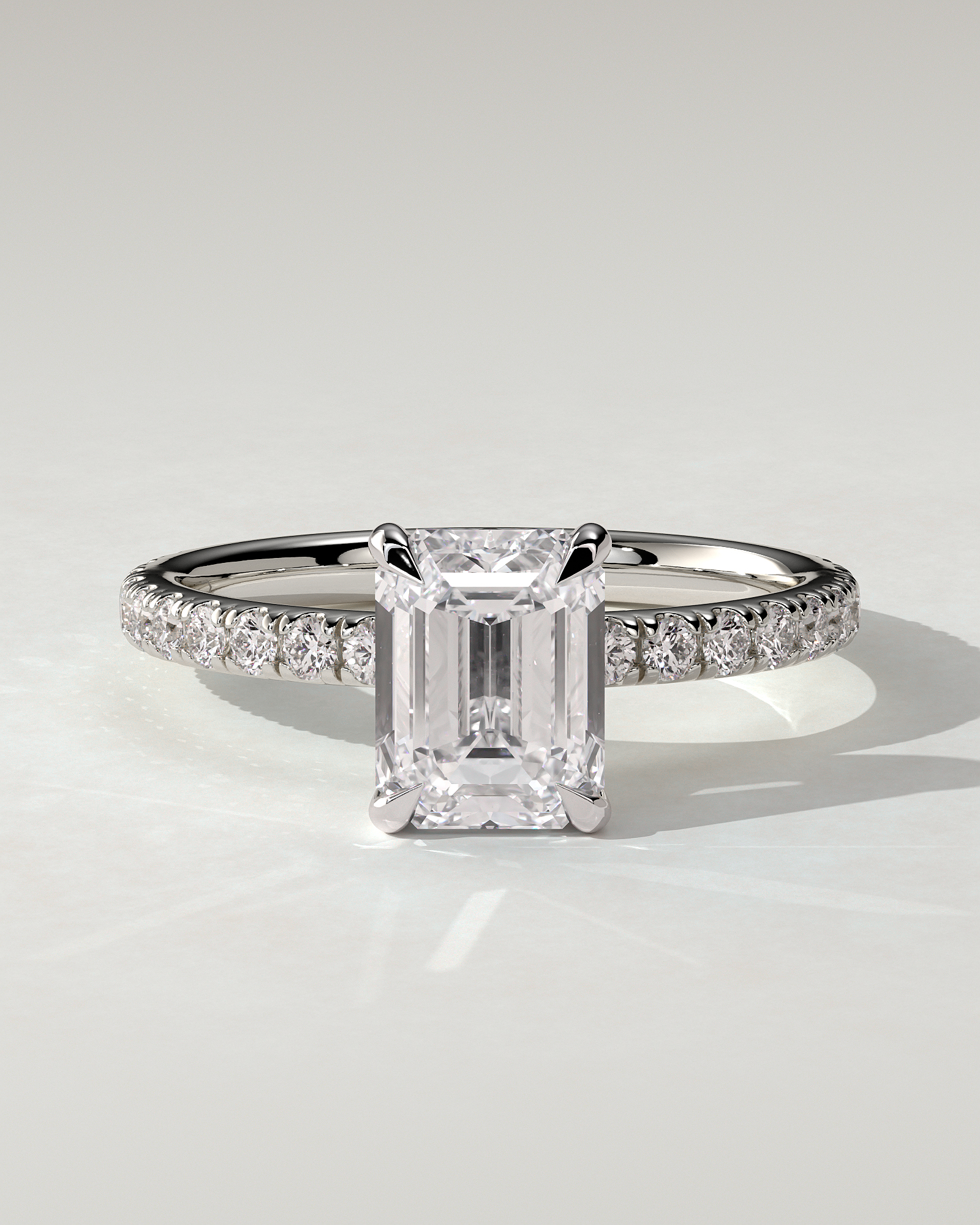 Gwyneth Solitaire Emerald Ring