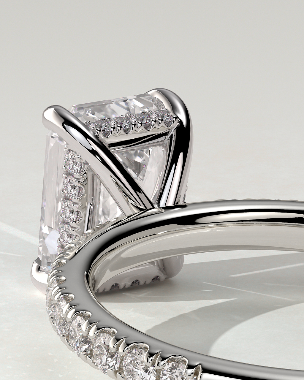 Gwyneth Solitaire Emerald Ring