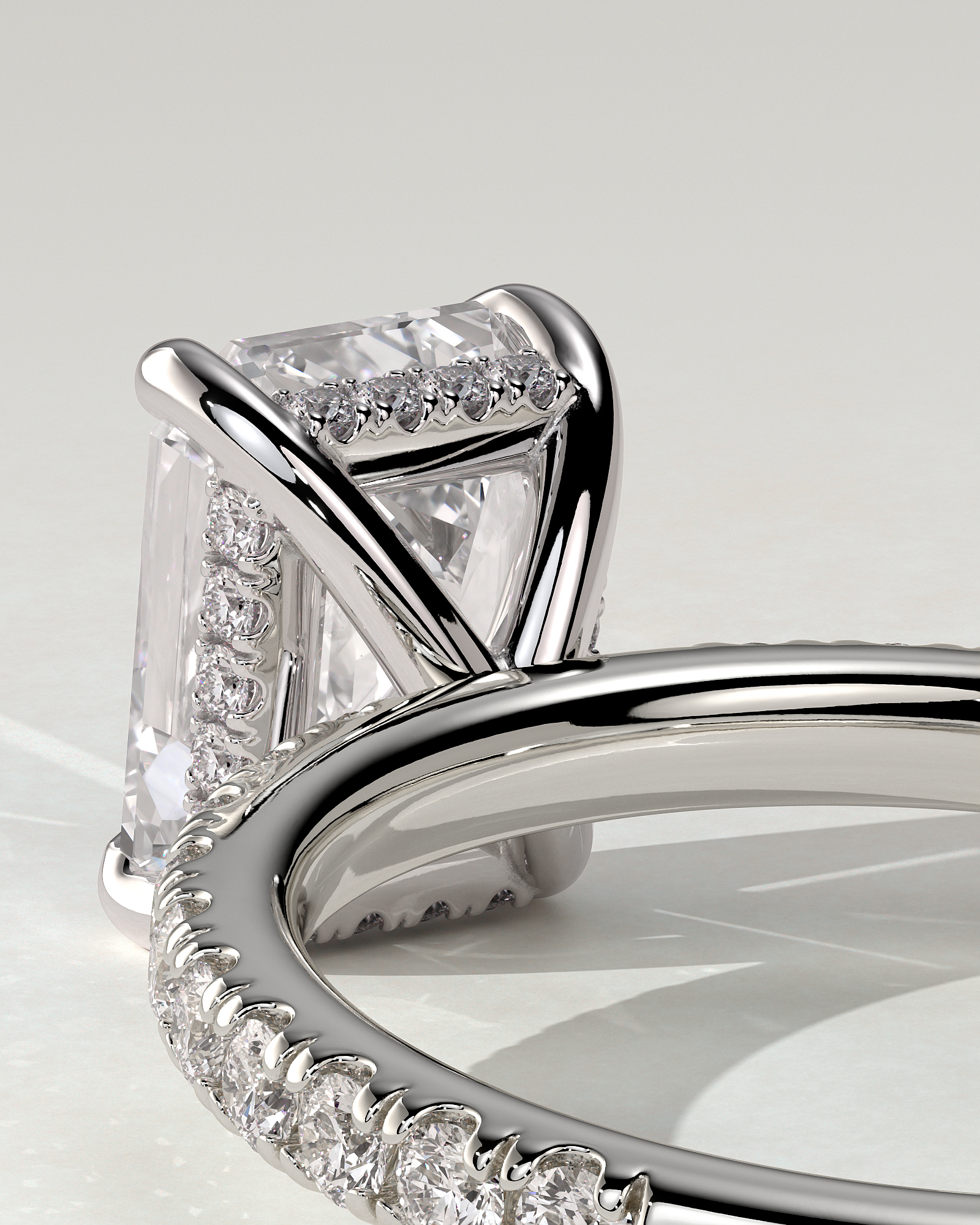 Gwyneth Solitaire Emerald Ring