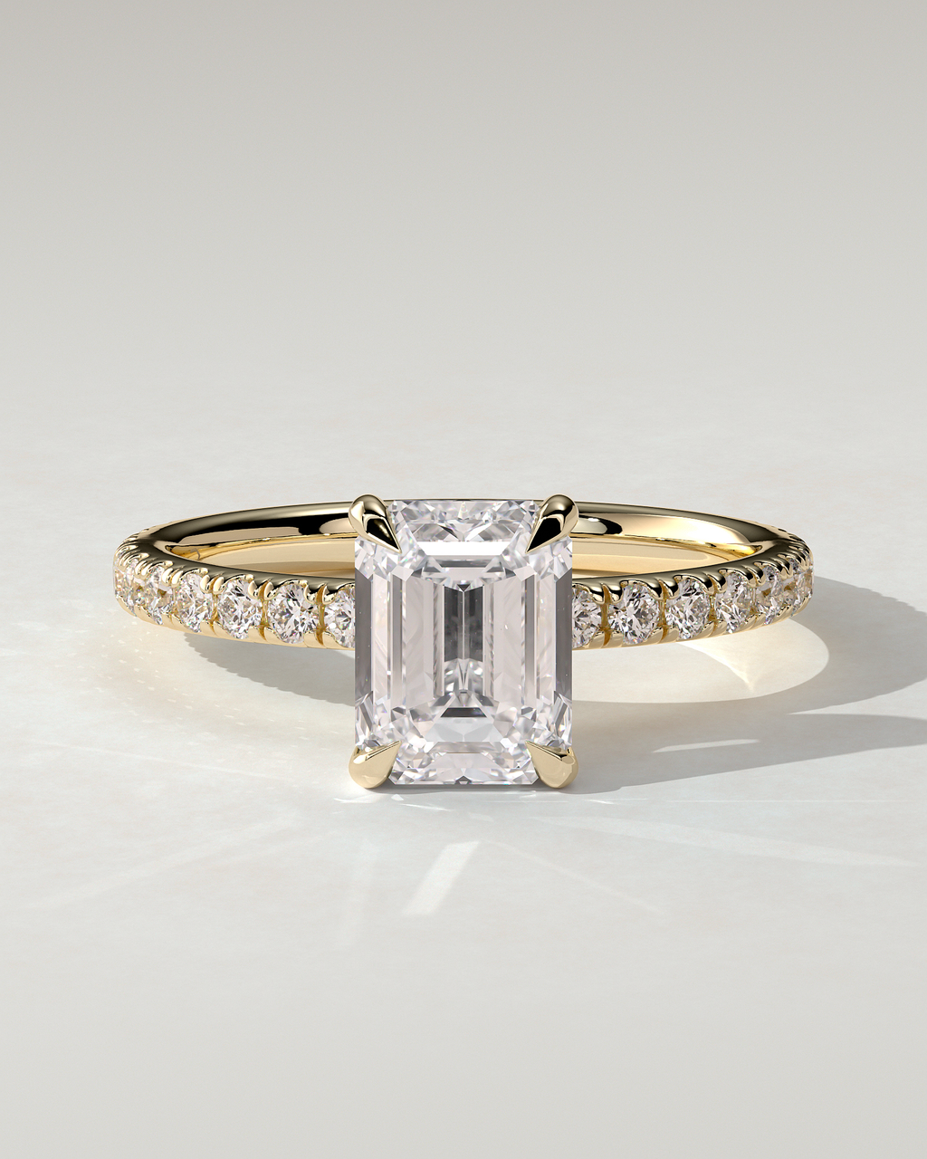 Gwyneth Solitaire Emerald Ring
