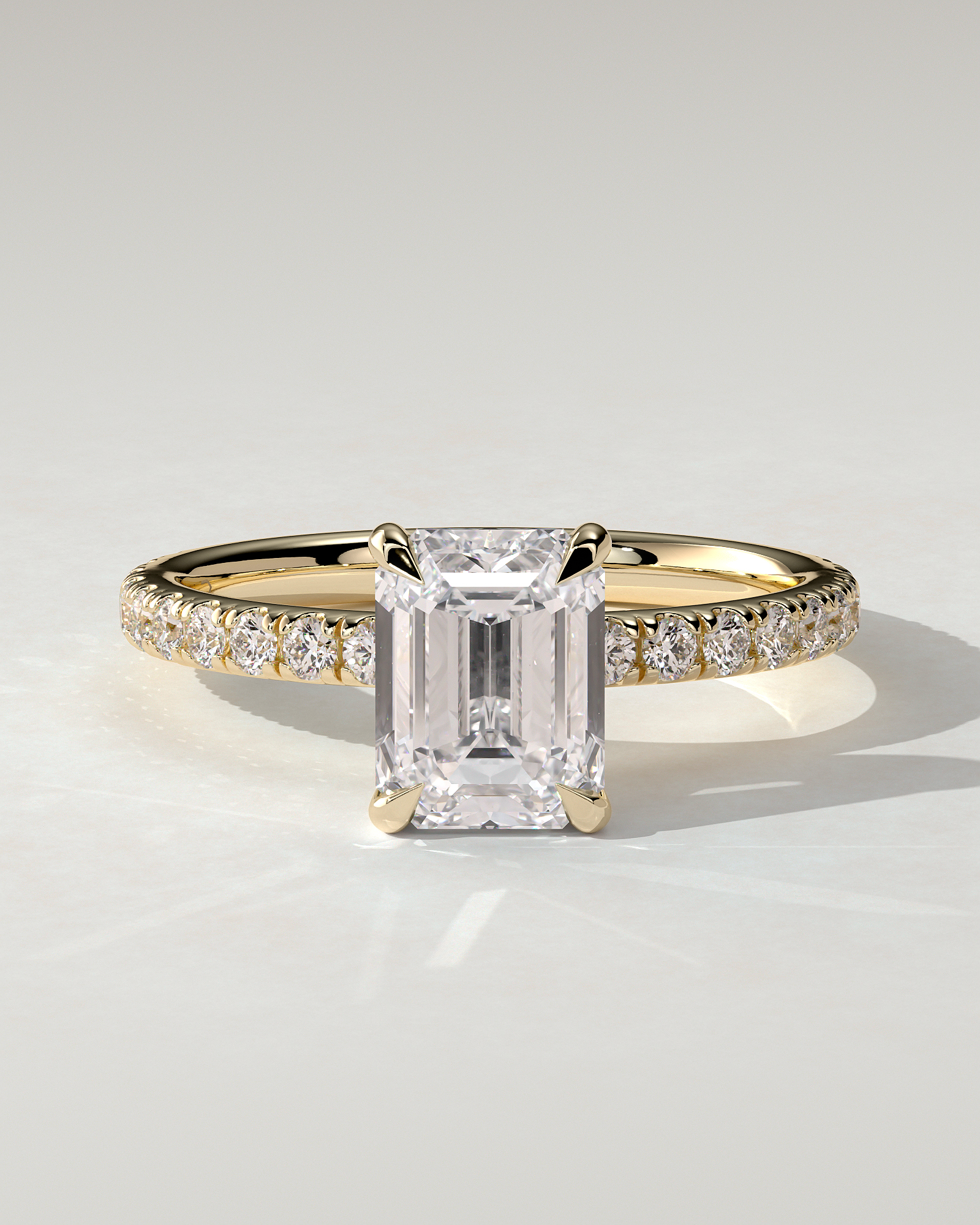 Gwyneth Solitaire Emerald Ring
