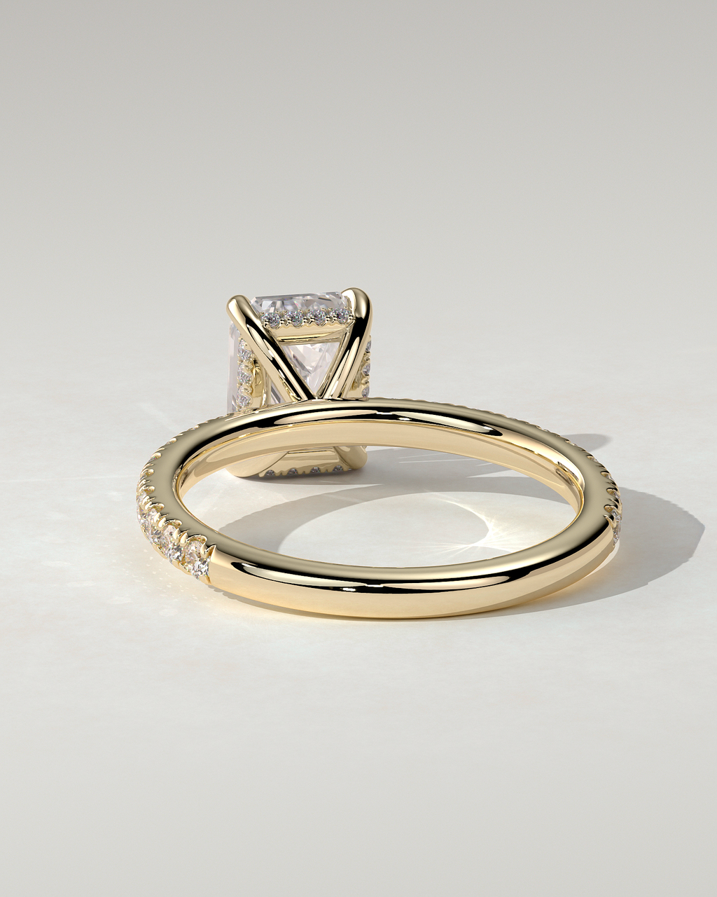 Gwyneth Solitaire Emerald Ring