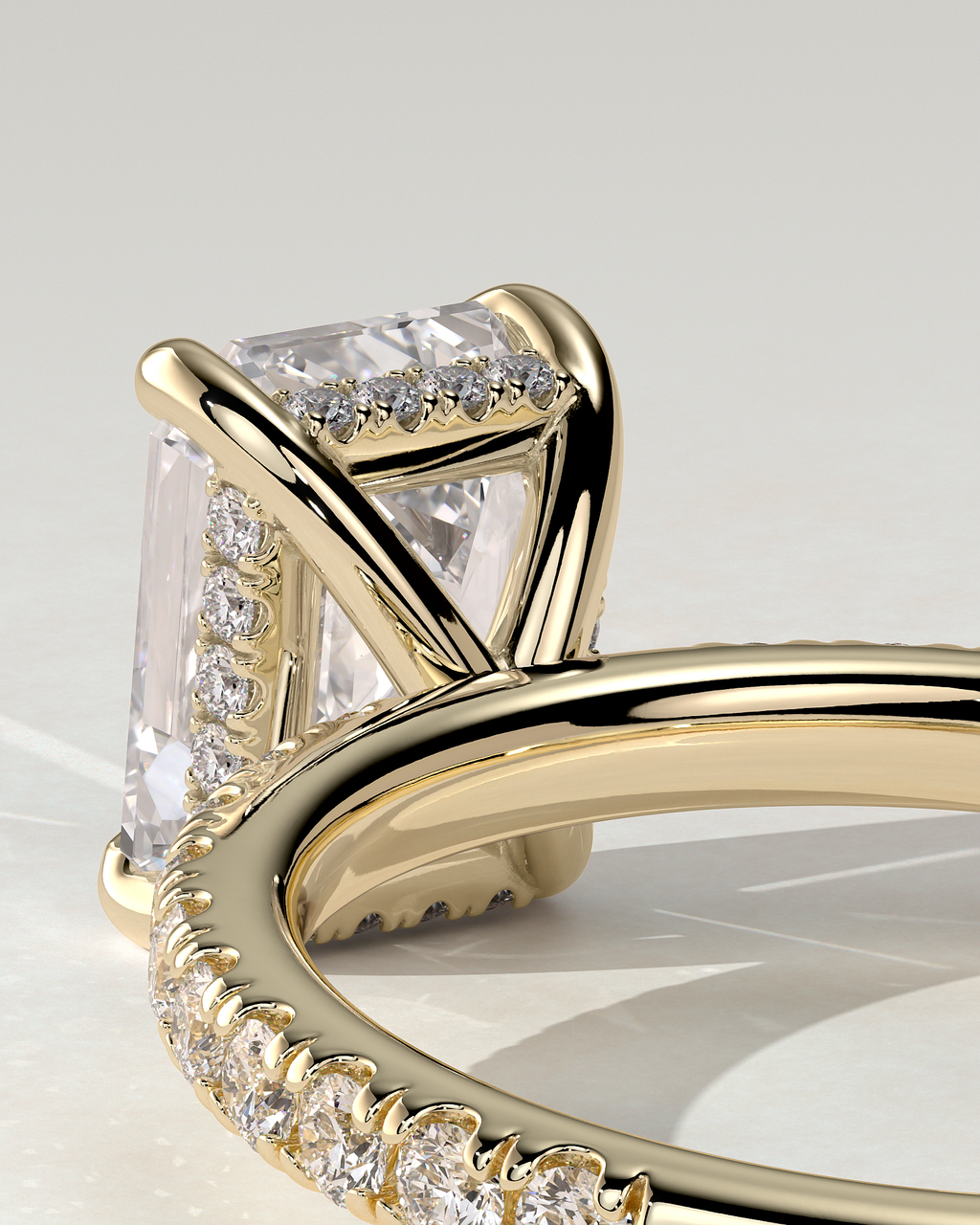Gwyneth Solitaire Emerald Ring