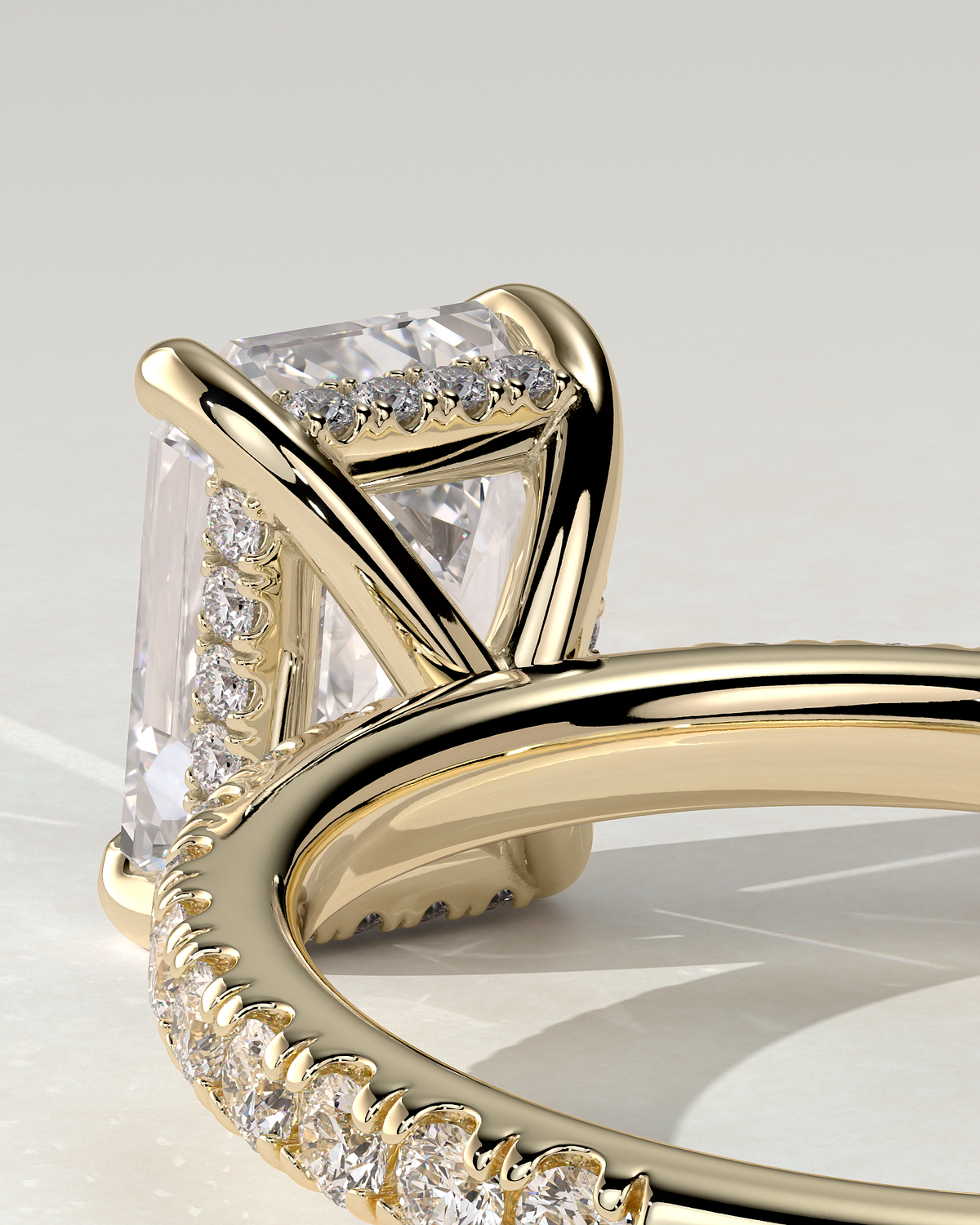Gwyneth Solitaire Emerald Ring