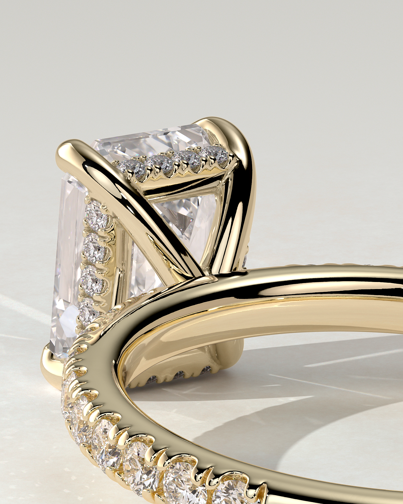 Gwyneth Solitaire Emerald Ring